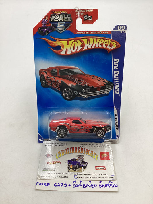 2009 Hot Wheels #145 Dixie Challenger Red 45D