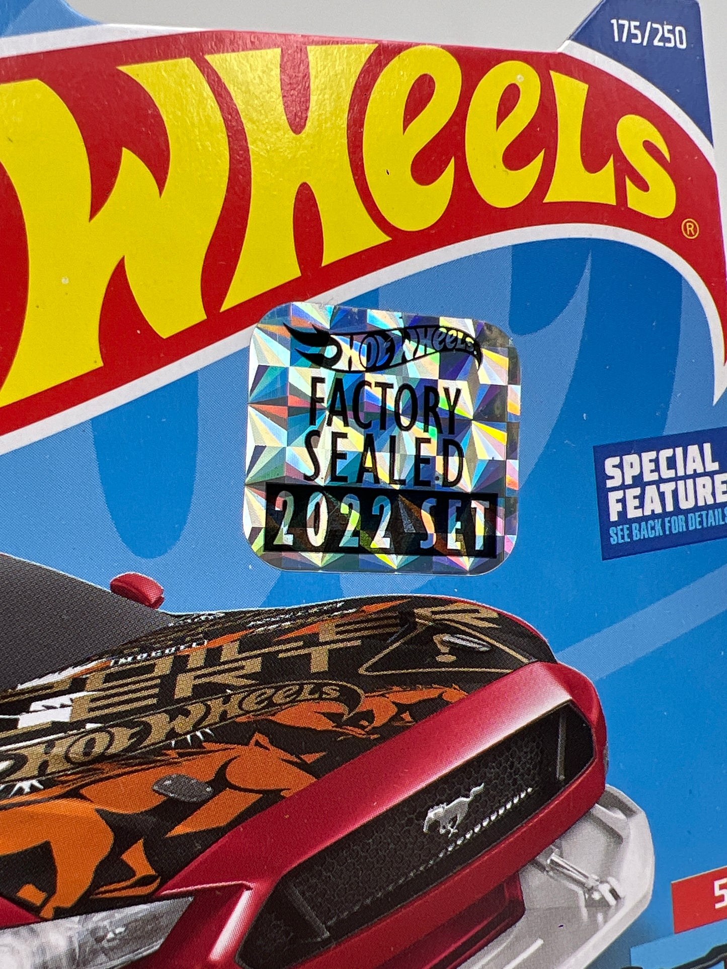 2022 Hot Wheels Factory Sealed Super Treasure Hunt #175 Custom 18 Ford Mustang GT W/Protector
