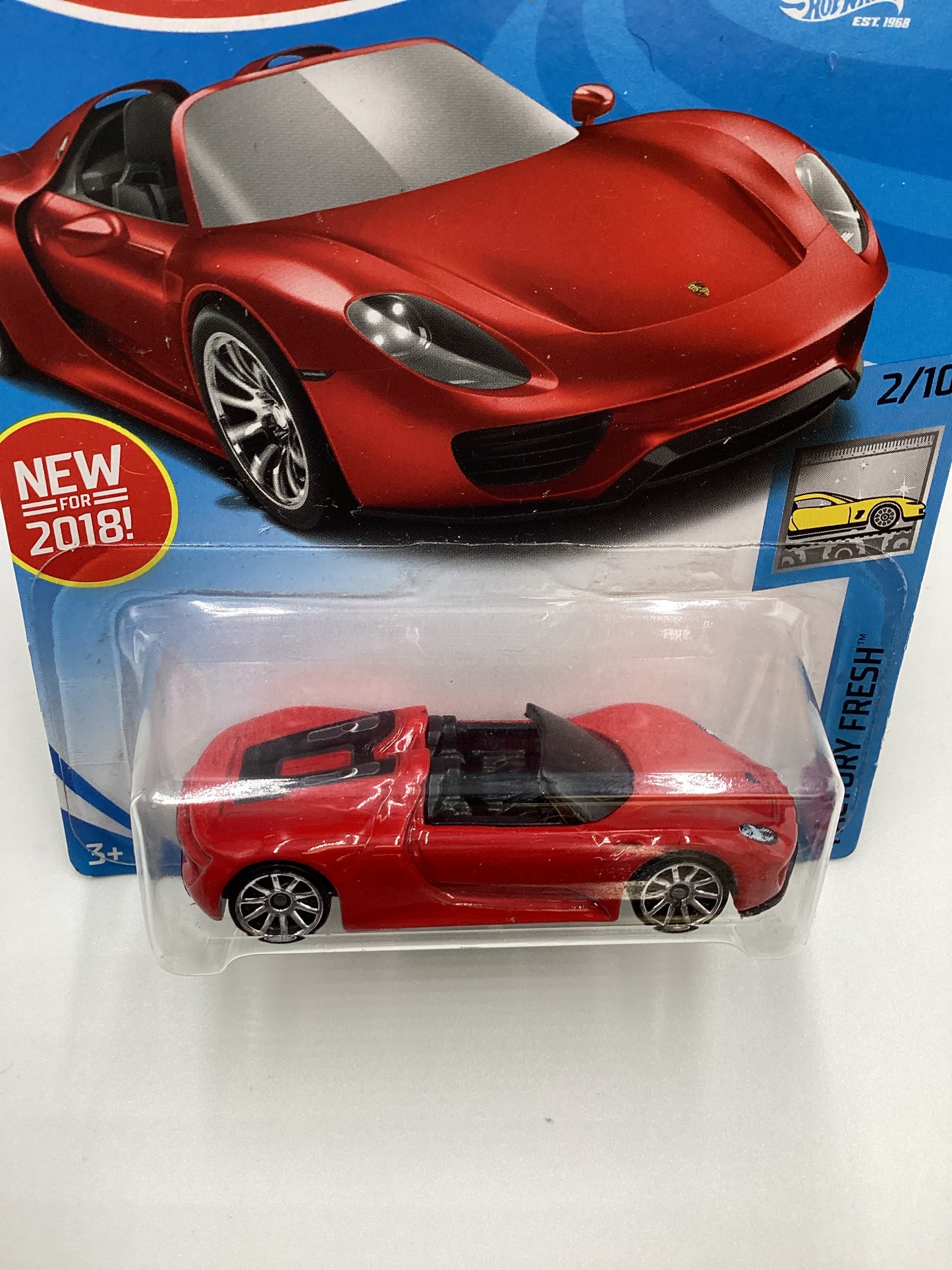 2018 Hot Wheels #292 Porsche 918 Spyder 100D