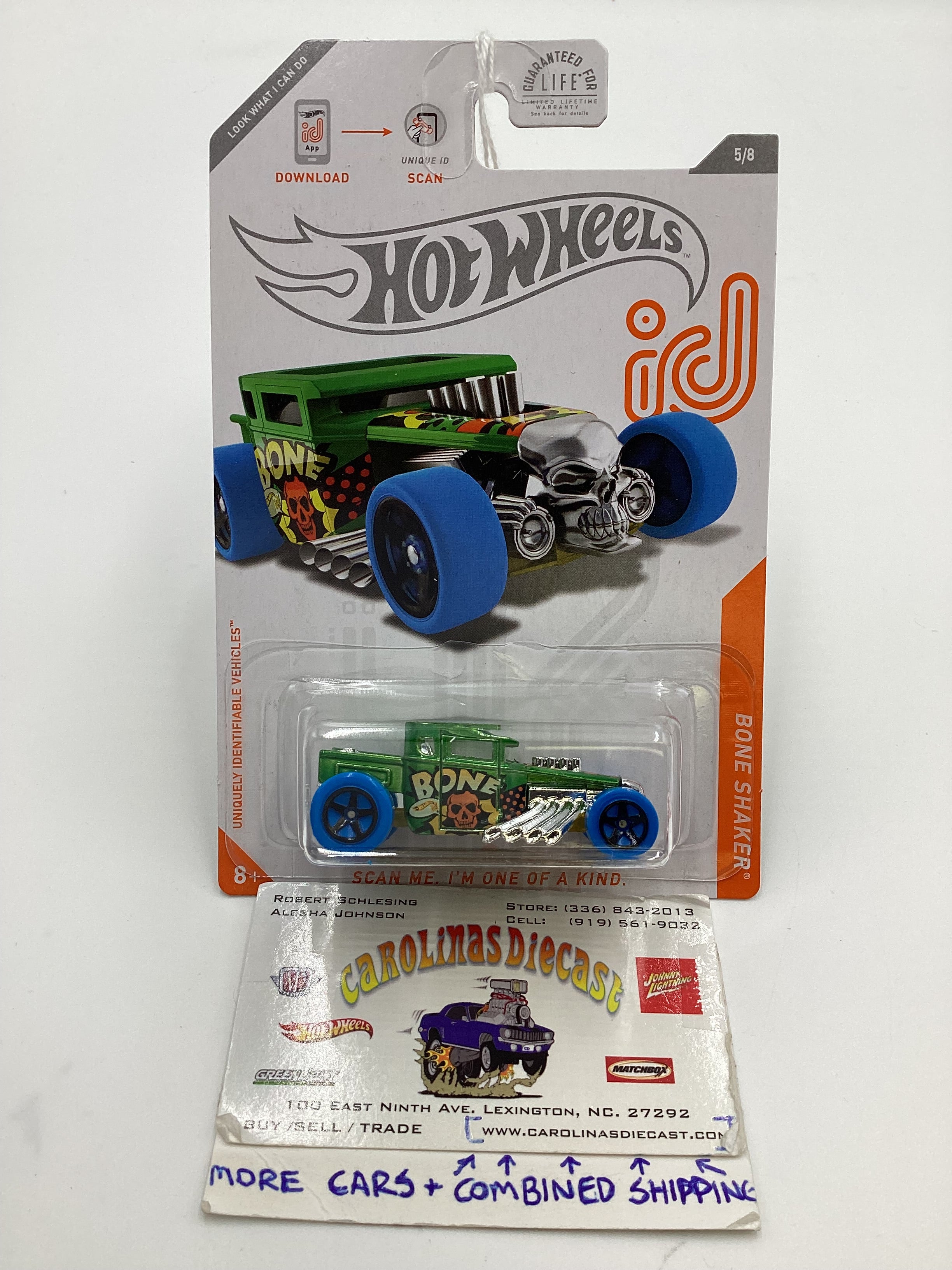 2020 Hot Wheels iD Chase 5 Bone Shaker Green 160E