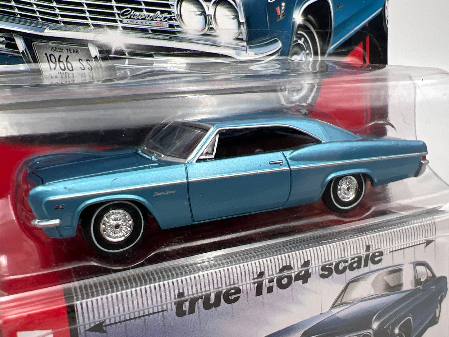 Auto World Vintage Muscle #4 1966 Chevy Impala SS Blue