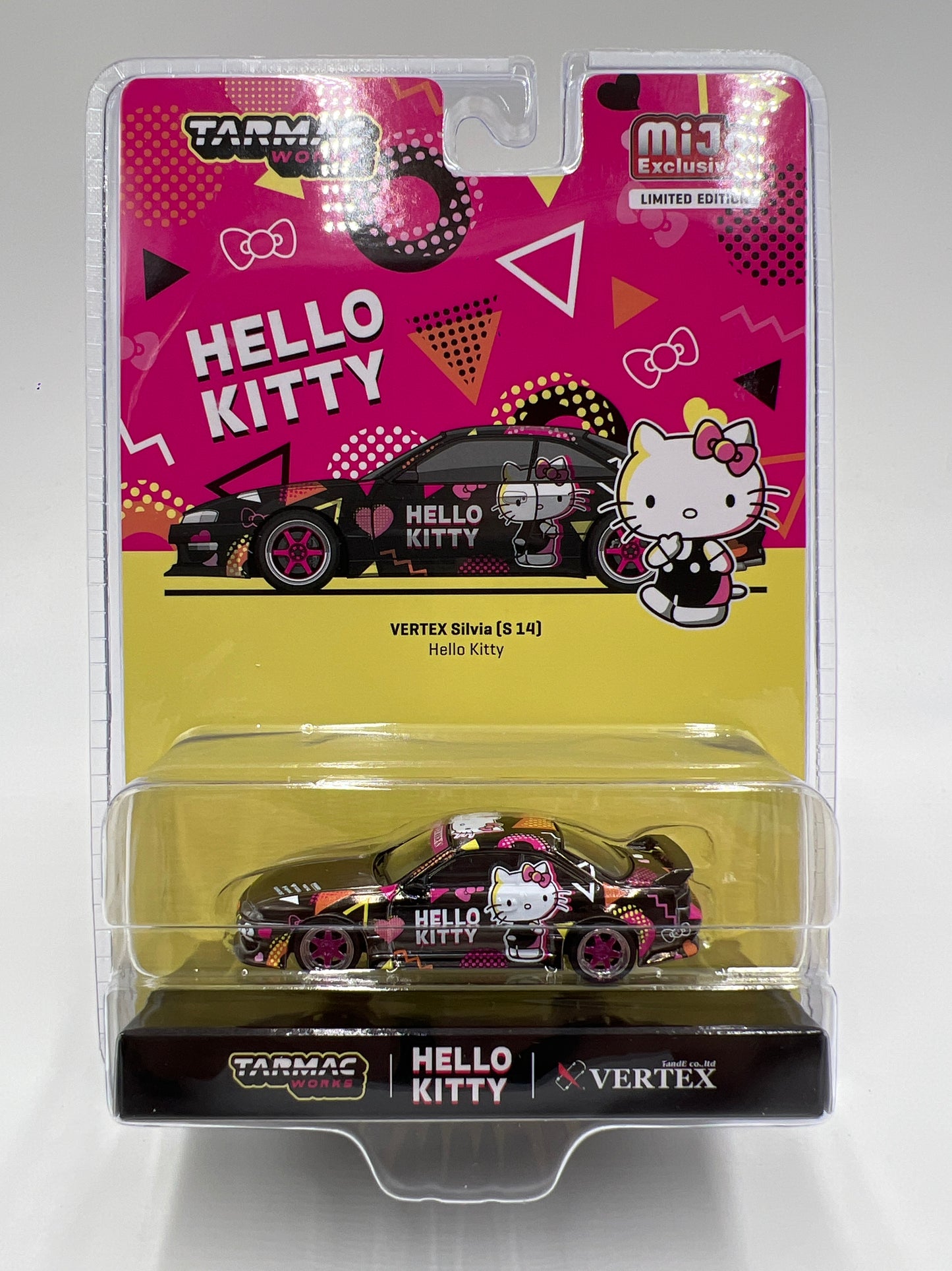 Tarmac Works Mijo Exclusives Vertex Nissan Silvia S14 Hello Kitty