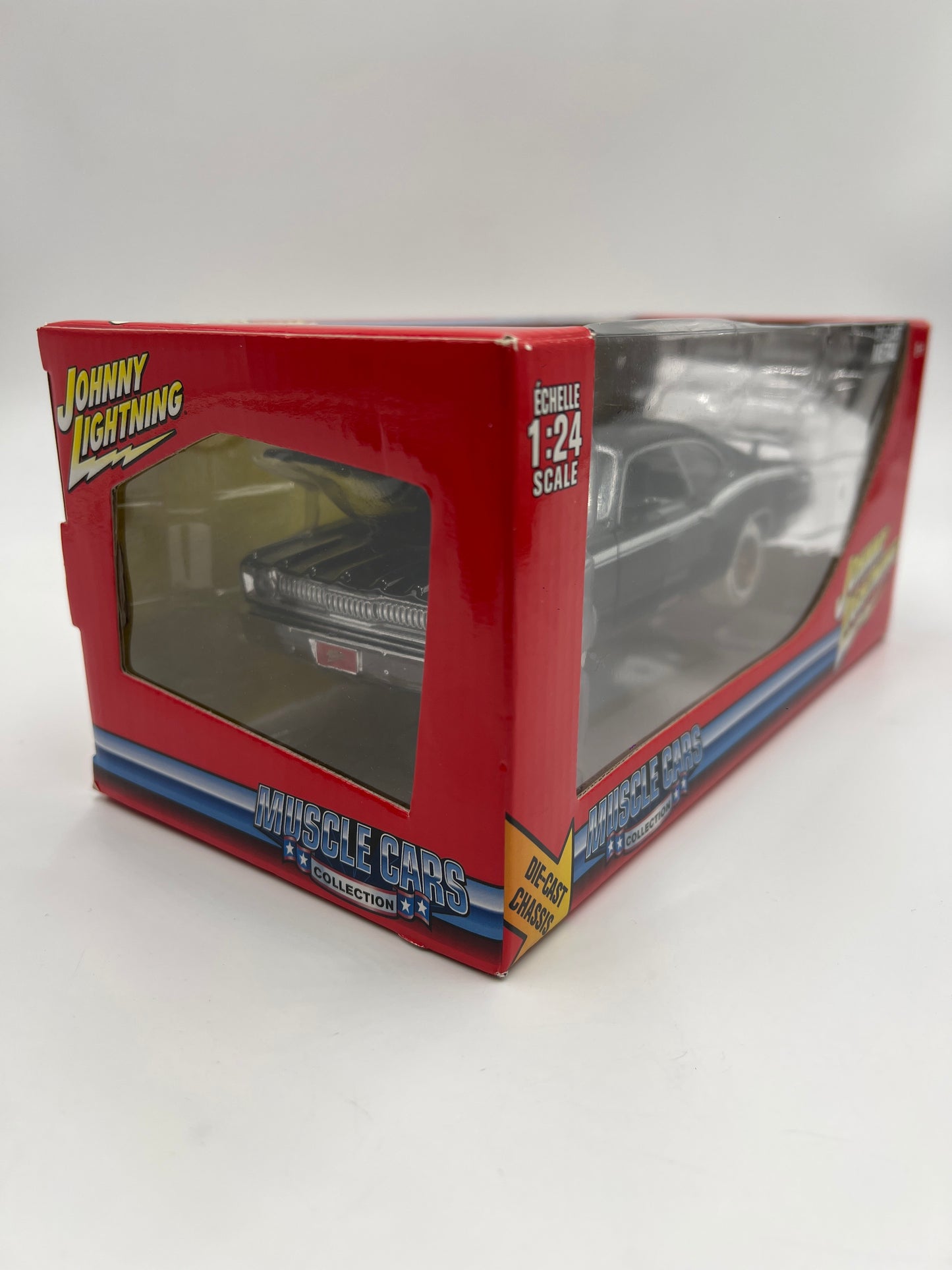 Johnny Lightning 1:24 Scale White Lightning Chase Muscle Cars 1971 Plymouth Duster 340 Black VHTF