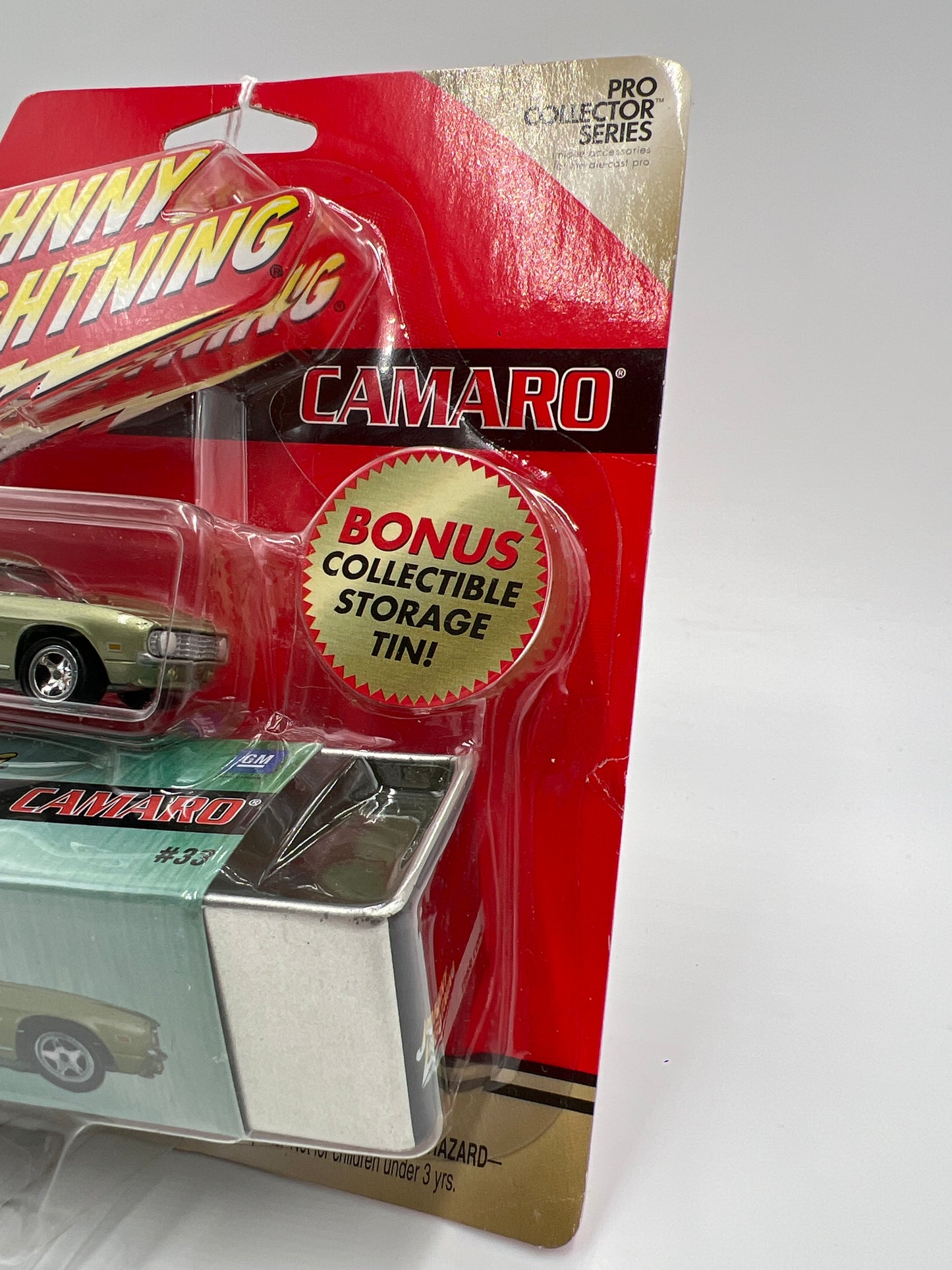Johnny Lightning Pro Collector Series W/Storage Tin #33 1969 Copo Camaro Green 227E