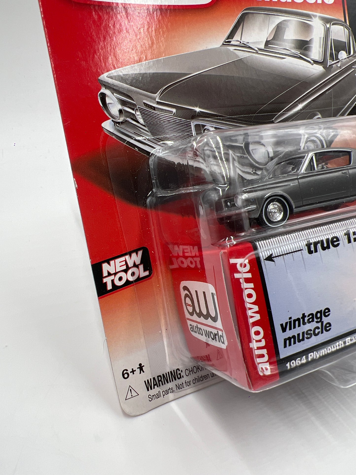 Auto World Vintage Muscle Release 4 #2 1964 Plymouth Barracuda Silver 185A