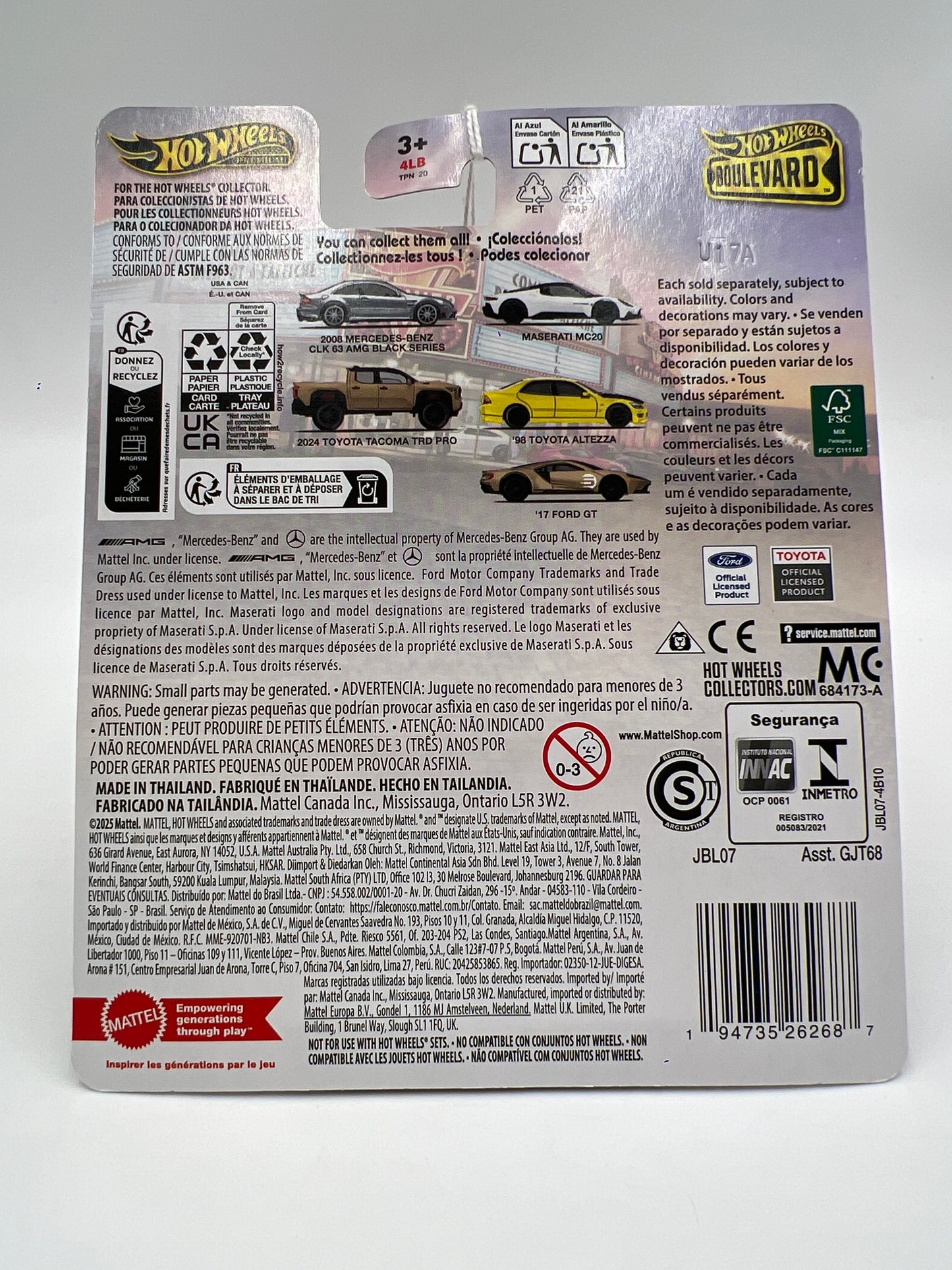 2025 Hot Wheels Premium Boulevard #126 2008 Mercedes-Benz CLK 63 AMG Black Series Silver 262E