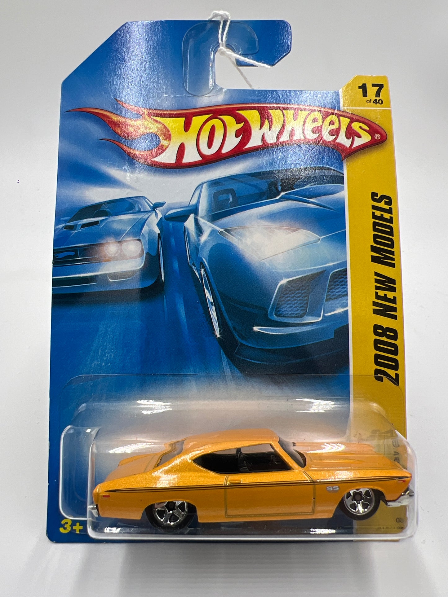 2008 Hot Wheels New Models #17 69 Chevelle Yellow 5C
