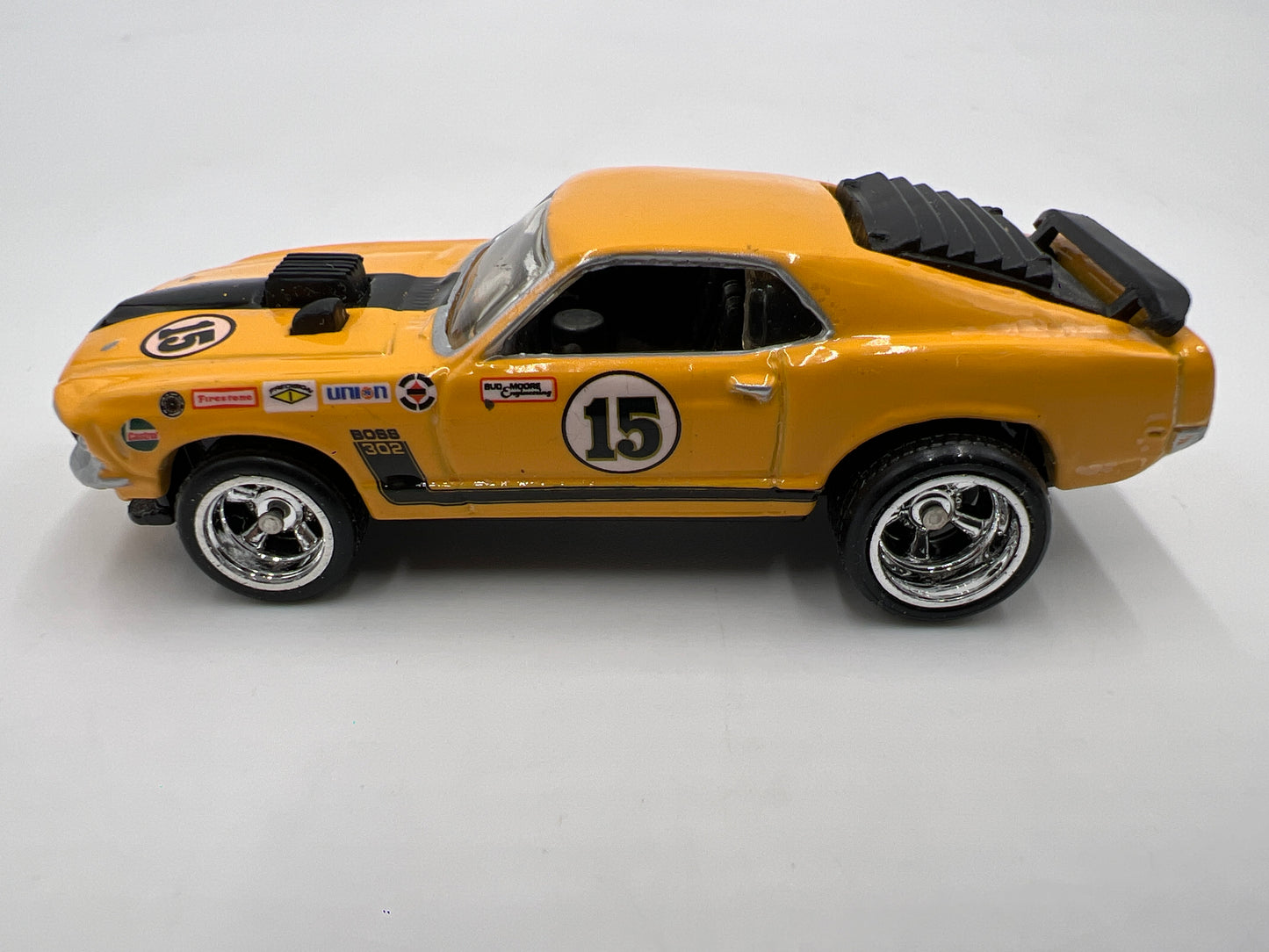 Hot Wheels Real Riders Series Premium 1970 Ford Mustang Boss 302 Yellow Loose