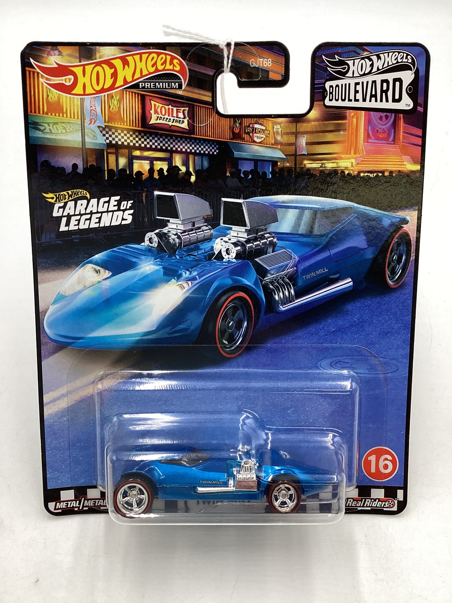 Hot Wheels Premium Boulevard #16 Twin Mill Blue 5SP Mag Wheels Variation 260E