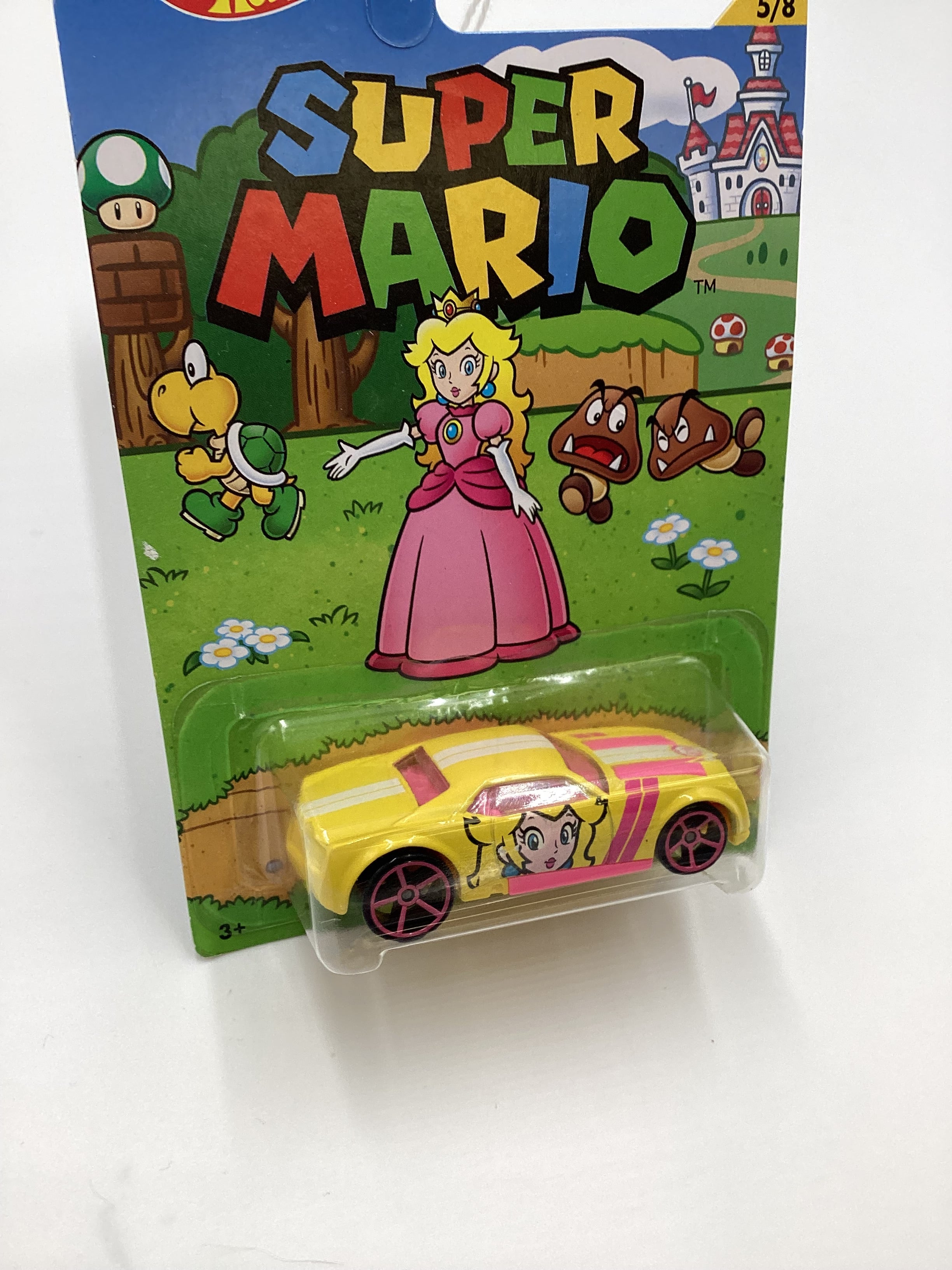 2016 Hot Wheels Super Mario #5 Bully Goat Yellow Princess Peach