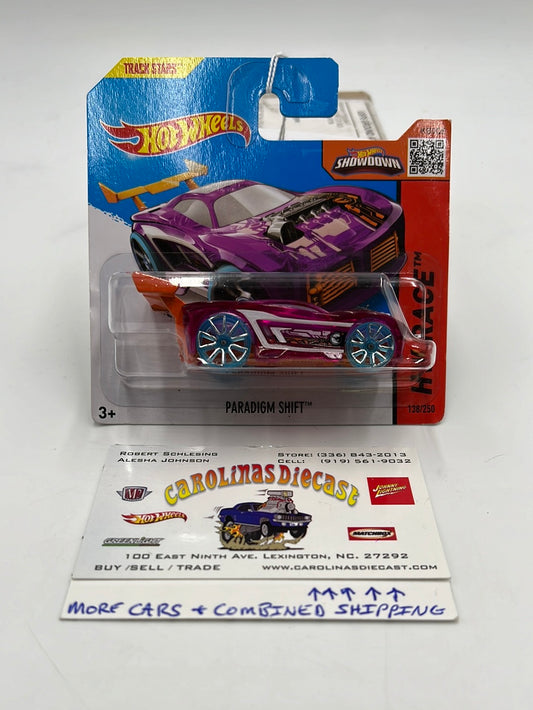 2015 Hot Wheels Treasure Hunt #138 Paradigm Shift Short Card 277R