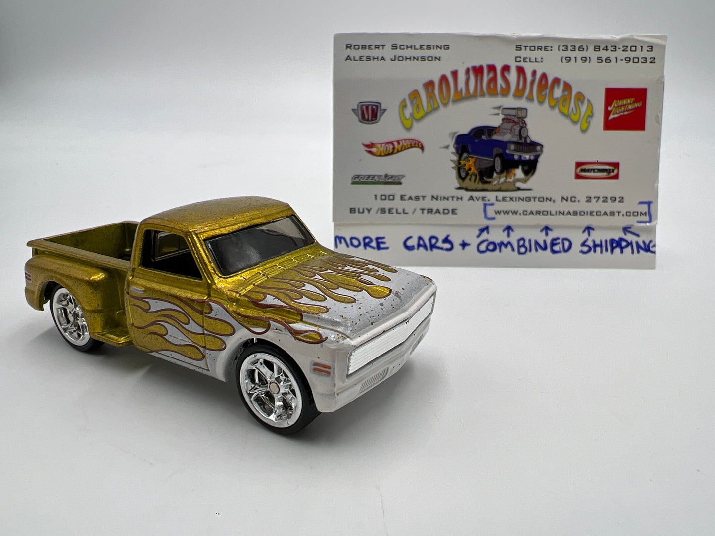 Hot Wheels Super Treasure Hunt Custom 69 Pickup Gold Loose Some Minor Flaking