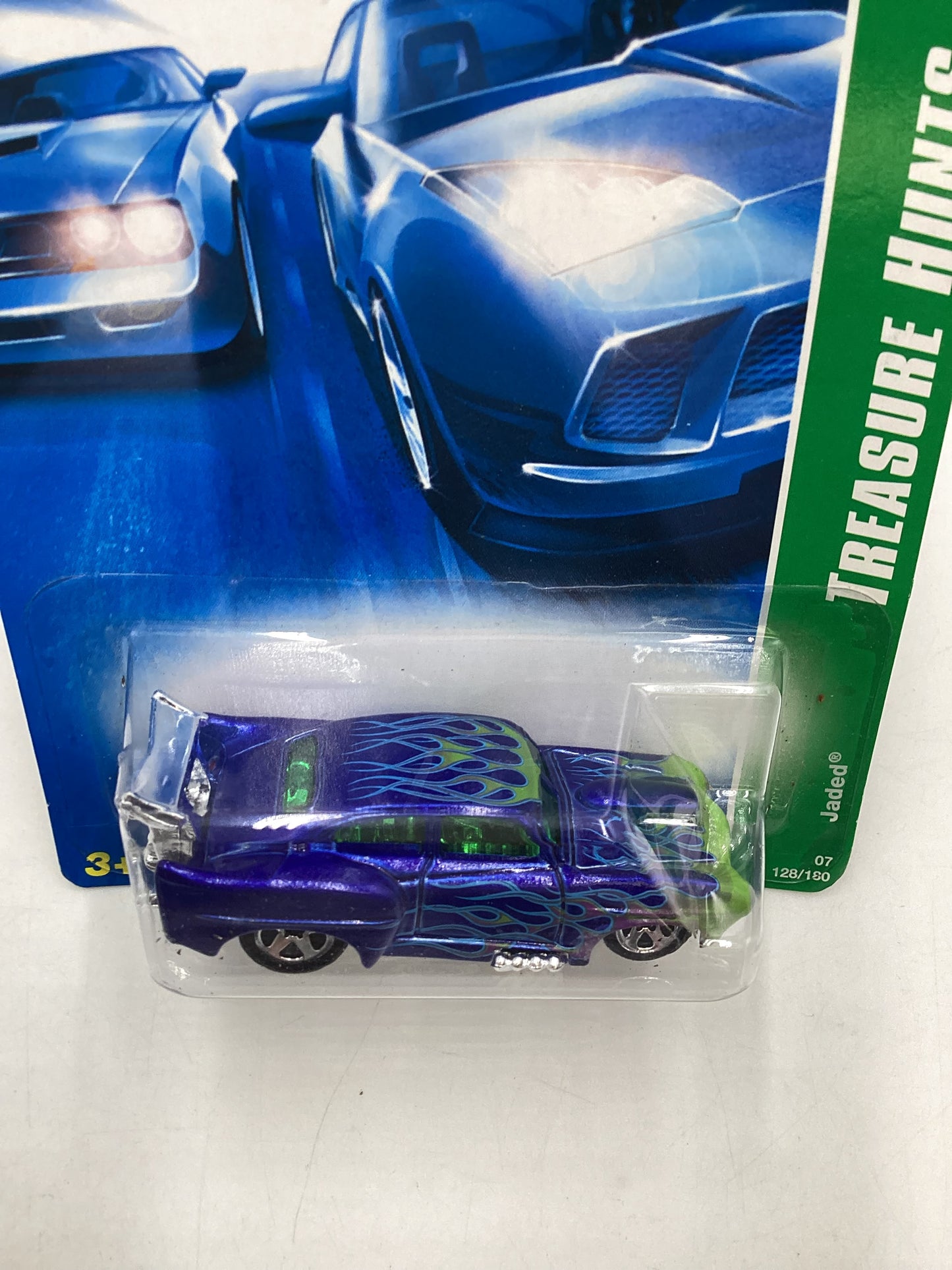 2007 Hot Wheels Treasure Hunt #128 Jaded hole in blister 277B