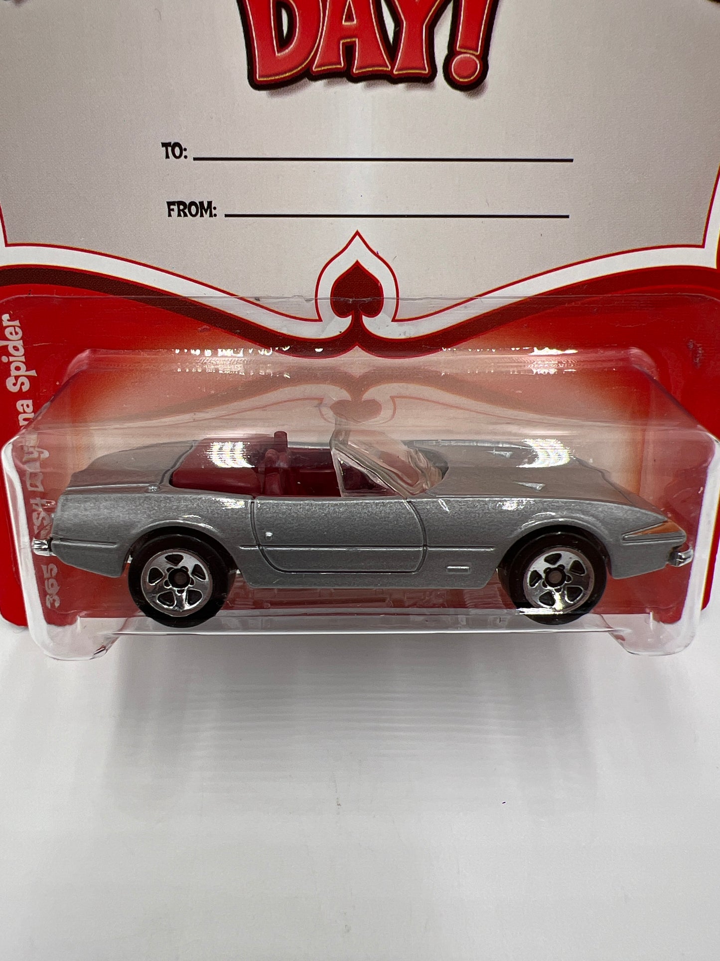 Hot Wheels Valentines Series 365 GTS4 Daytona Spider Silver W/Protector