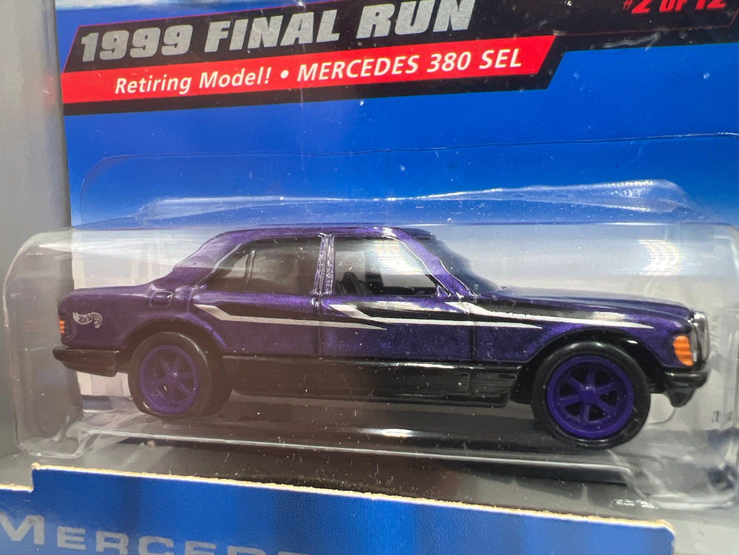 1999 Hot Wheels Final Run #2 Mercedes 380 SEL Purple