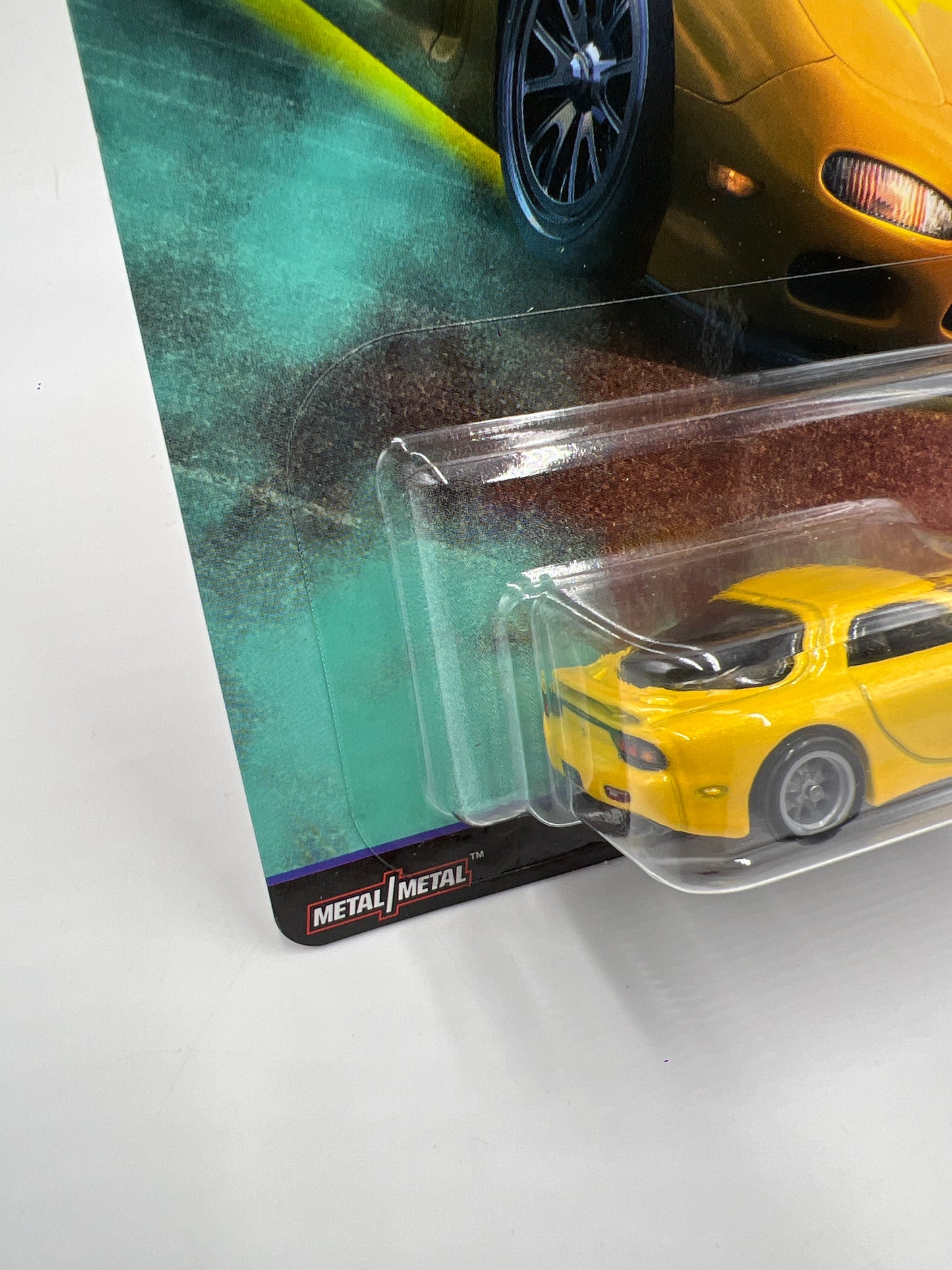 Hot Wheels Premium Street Tuners #2 95 Mazda RX-7 Yellow W/Protector