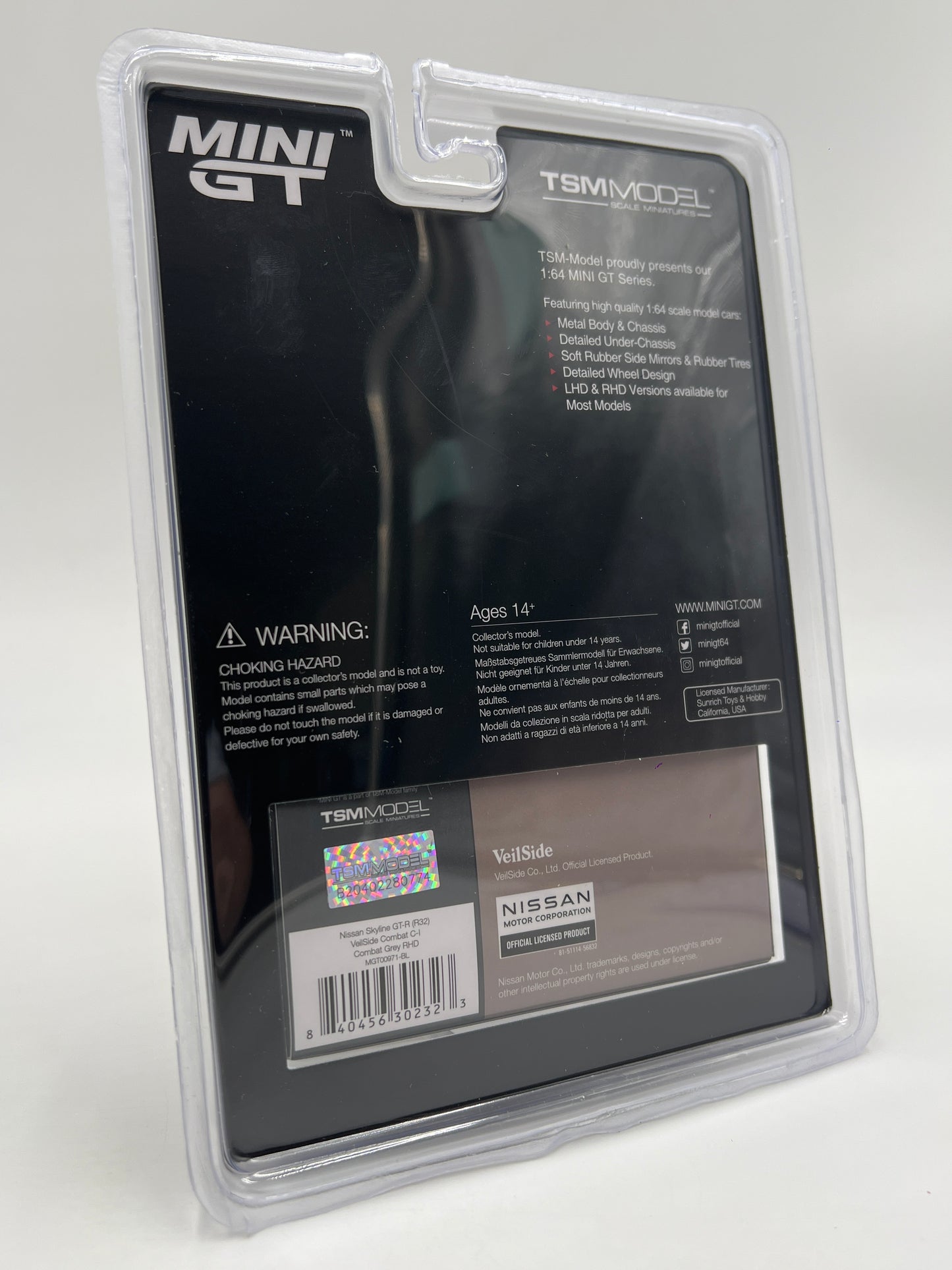 Mini GT #971 VeilSide Combat C-I Nissan Skyline GT-R R32 Gray 235B