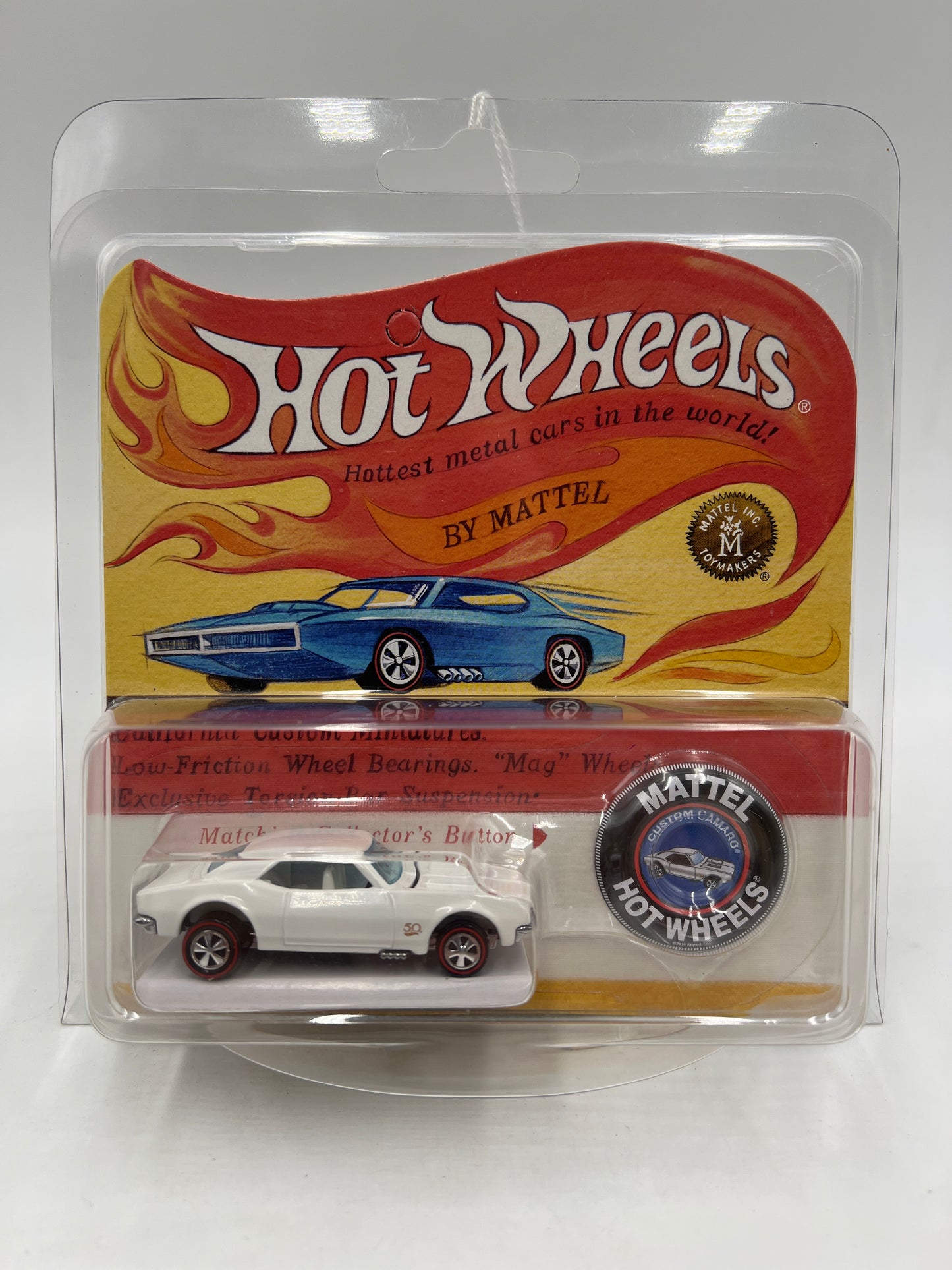2018 Hot Wheels RLC #11326/12000 Custom Camaro White W/Protector