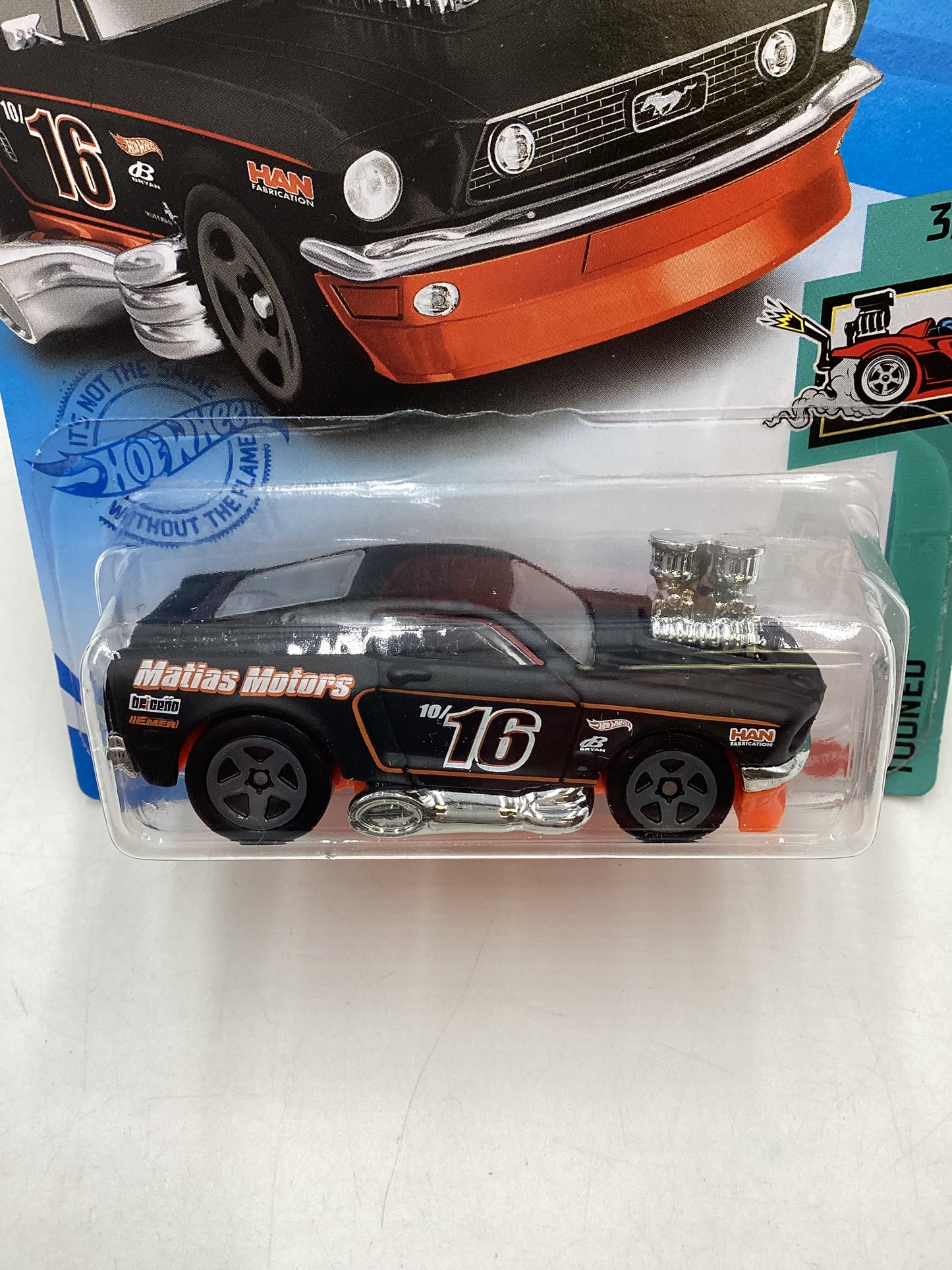 2021 Hot Wheels #40 68 Mustang Black Smoked Window 35C