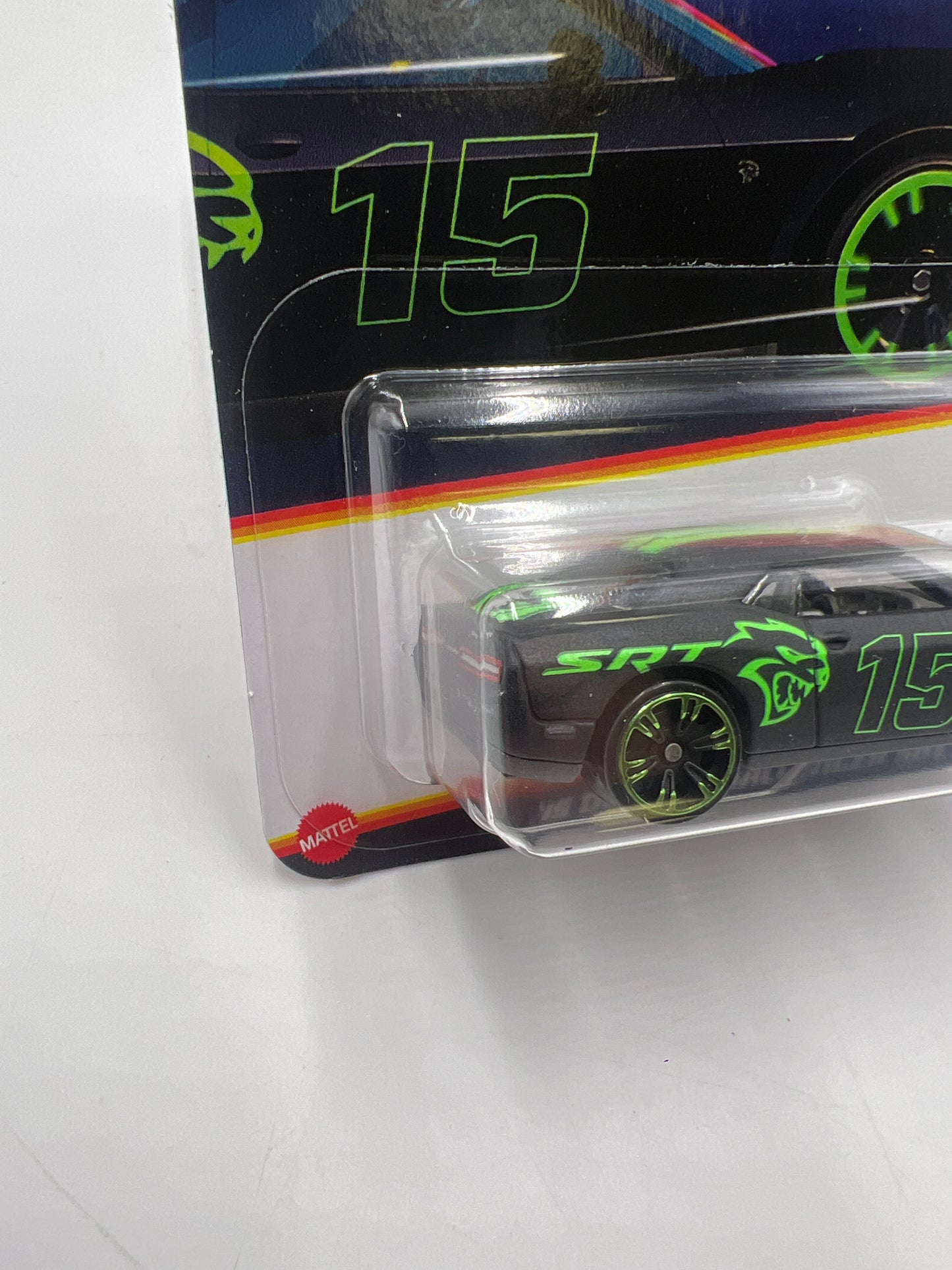 2024 Hot Wheels Neon Speeders 6/8 15 Dodge Challenger SRT Hellcat 160Q