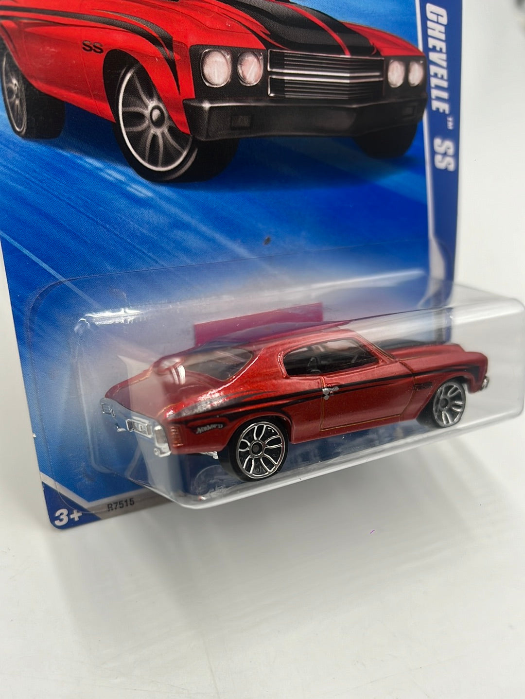 2010 Hot Wheels Nightburnerz ‘70 Chevelle SS Keys to Speed Red 90/240 3A