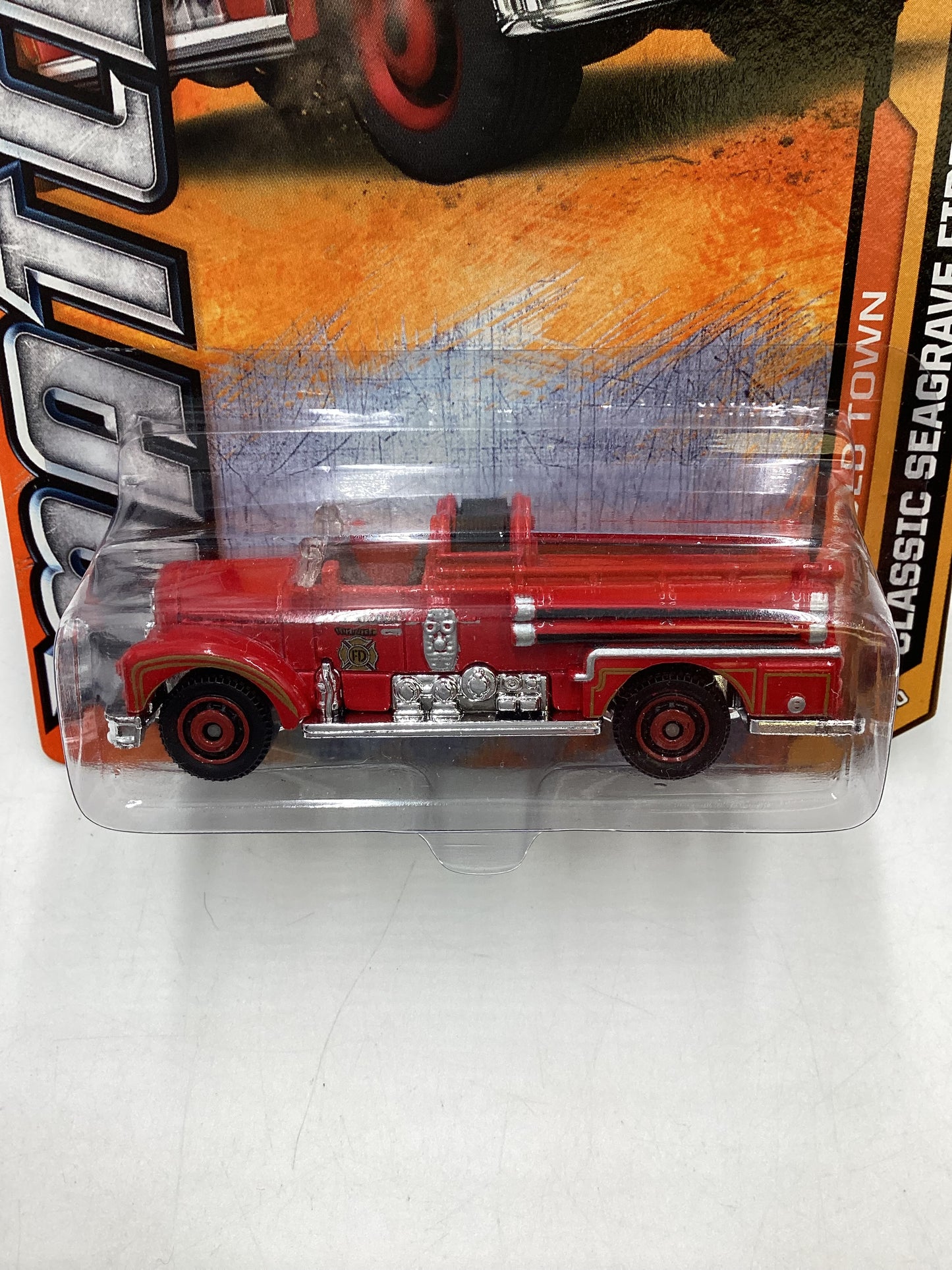 Matchbox MBX Old Town #10 Classic Seagrave Fire Engine Red 206C