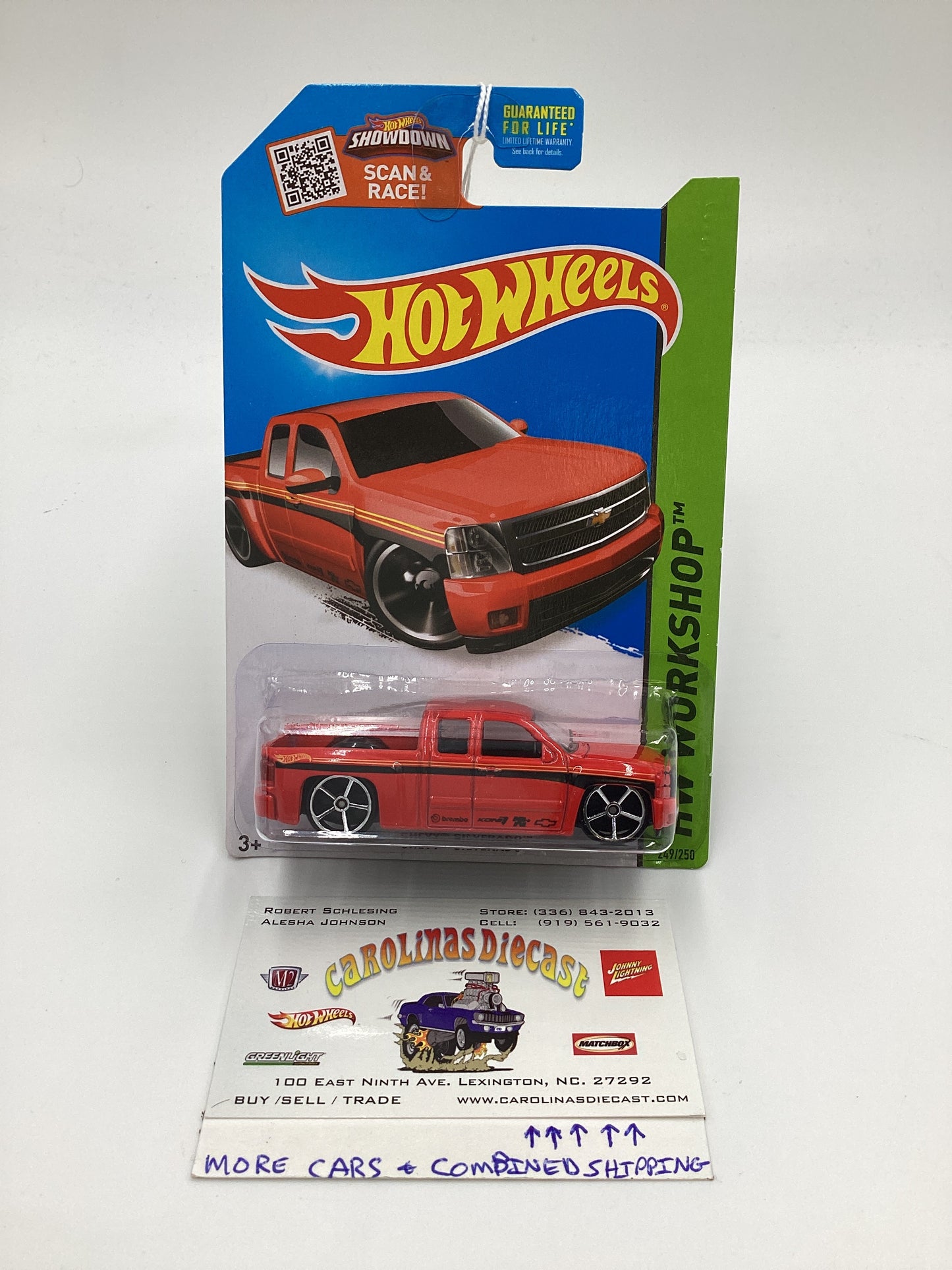 2015 Hot Wheels HW Workshop #249 Chevy Silverado Red 16A