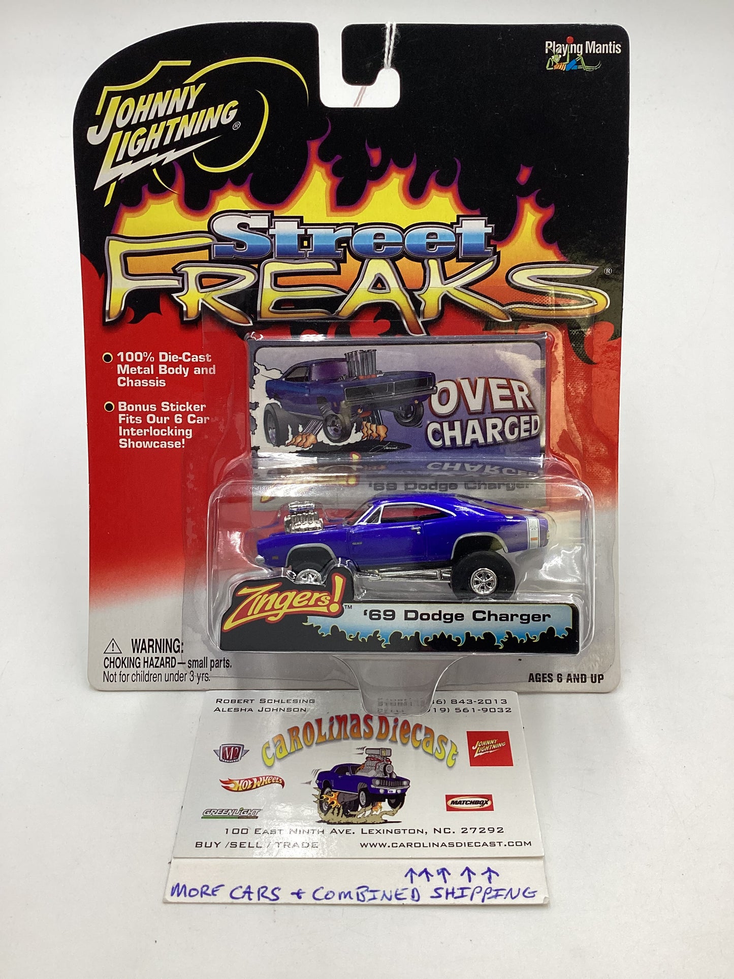 Johnny lightning Street freaks zingers 69 Dodge Charger Over Charged 190E