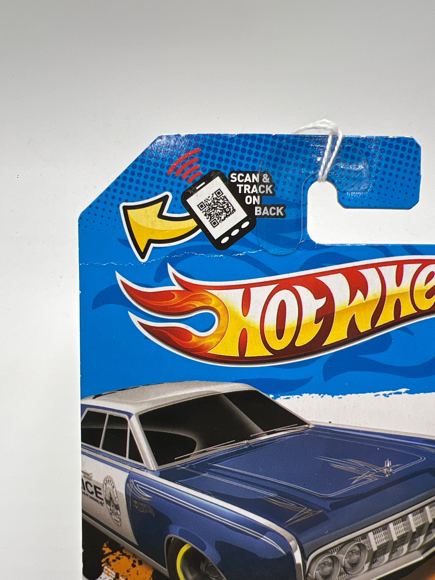 2012 Hot Wheels HW Main Street #170 64 Lincoln Continental Police Blue (Card Not Perfect) 52A