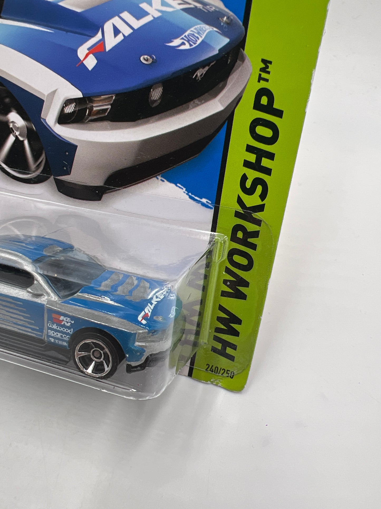 2015 Hot Wheels #240 Custom 12 Ford Mustang Falken Silver 22C