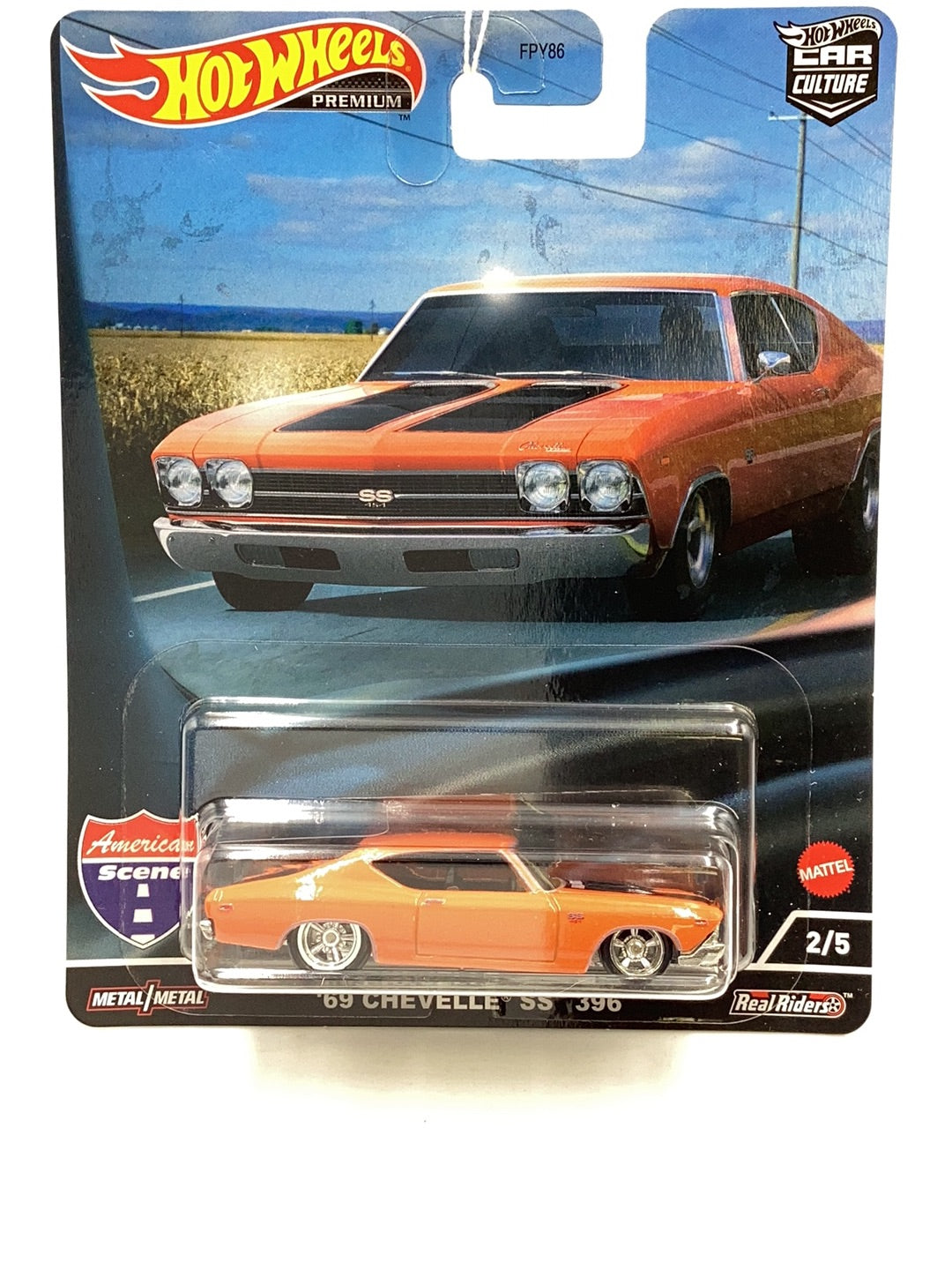 Hot wheels American Scene 2/5 69 Chevelle SS 396 244R