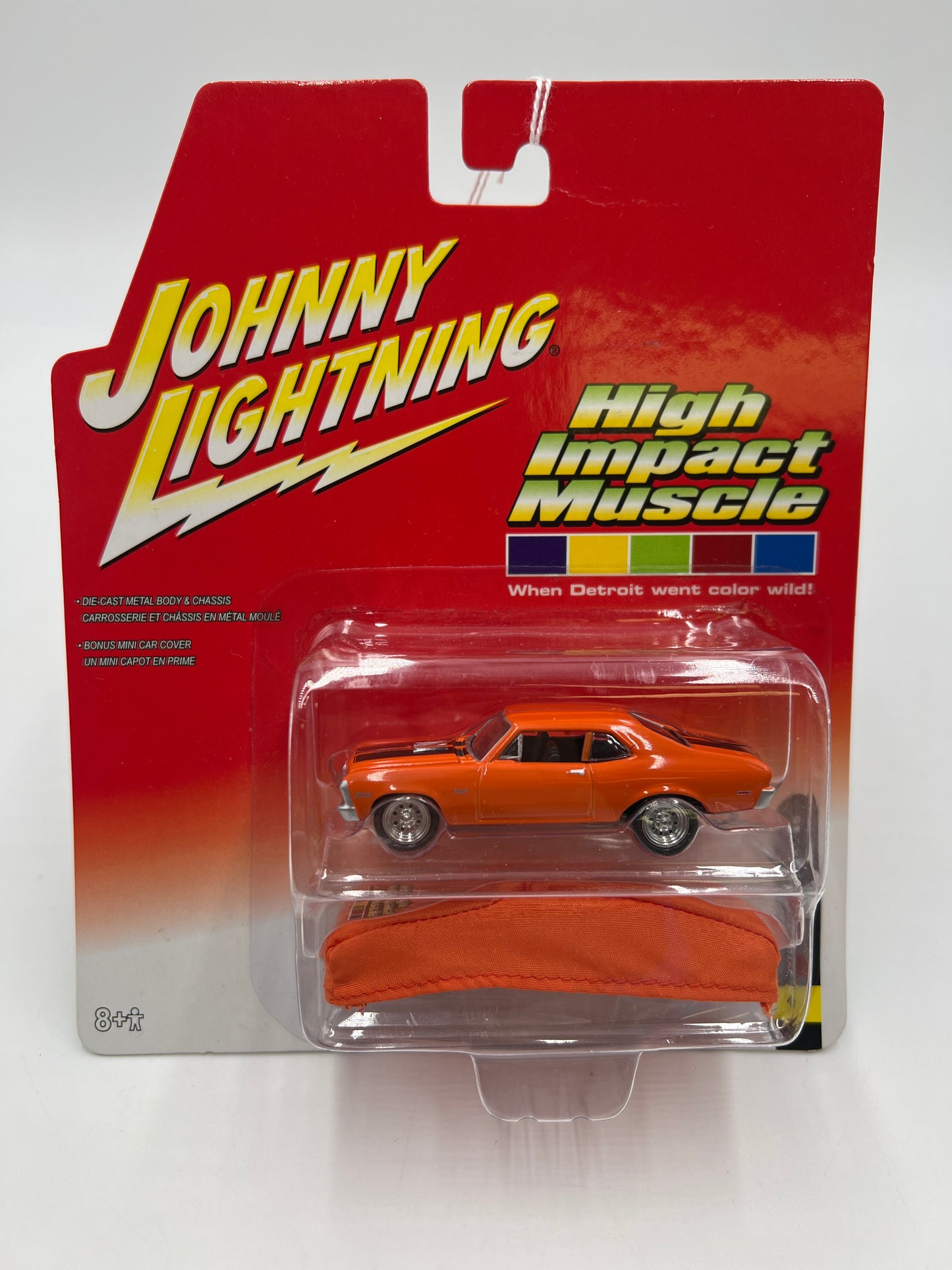 Johnny Lightning High Impact Muscle 1970 Chevy Nova SS Orange