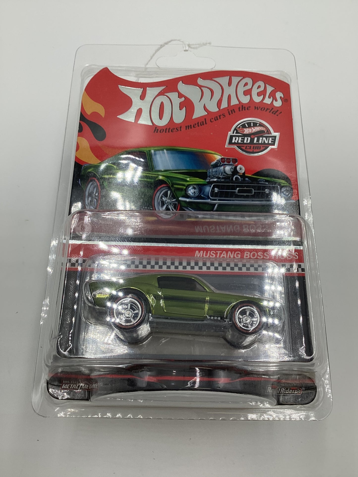 2022 Hot wheels RLC Mustang Boss Hoss Olive Green 01088/30000 with protector