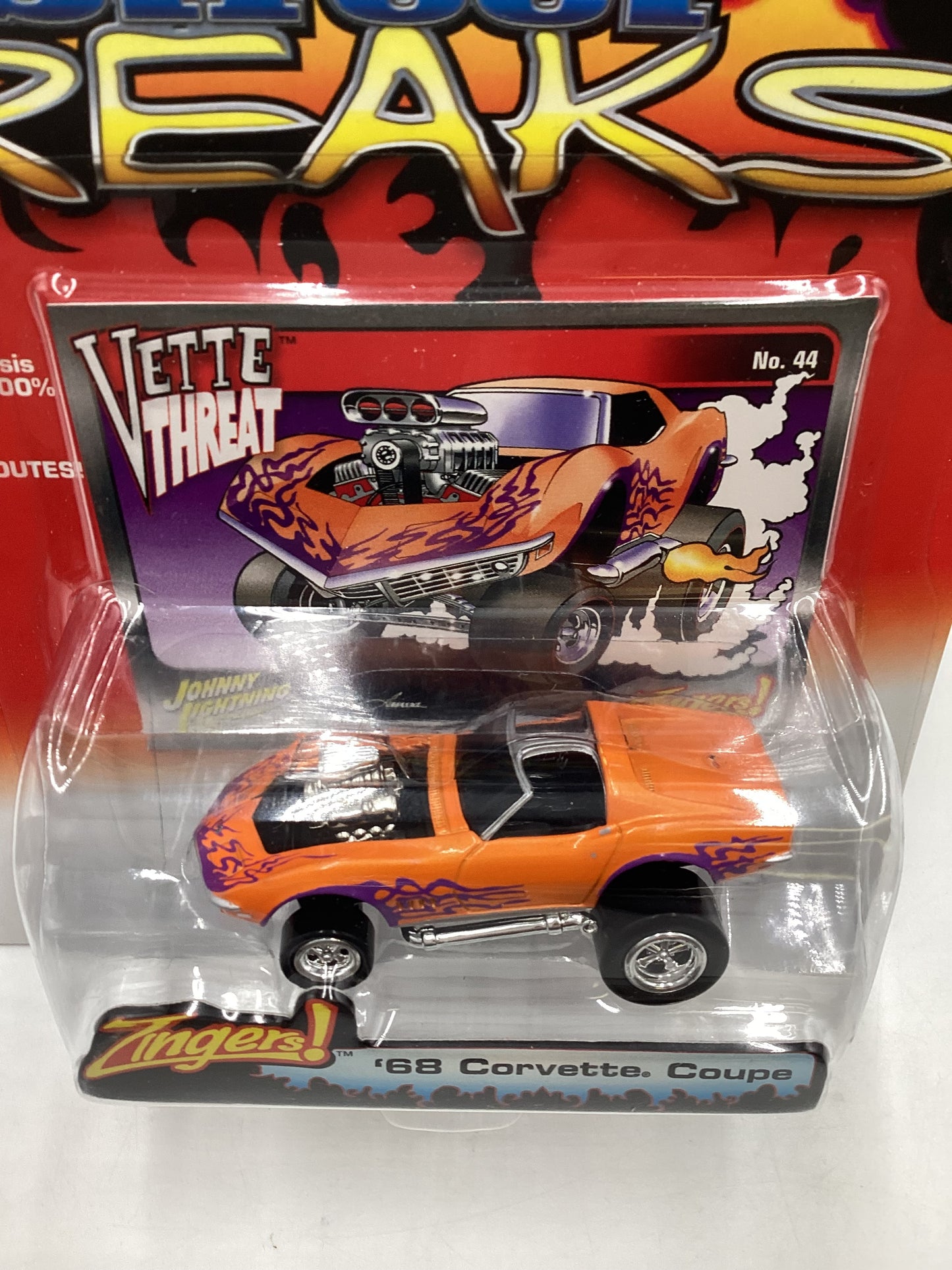 Johnny lightning Street freaks zingers #44 68 Corvette Coupe 190D