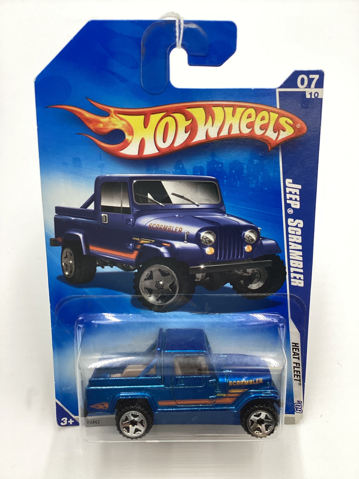 2009 Hot Wheels #123 Jeep Scrambler Blue 42B