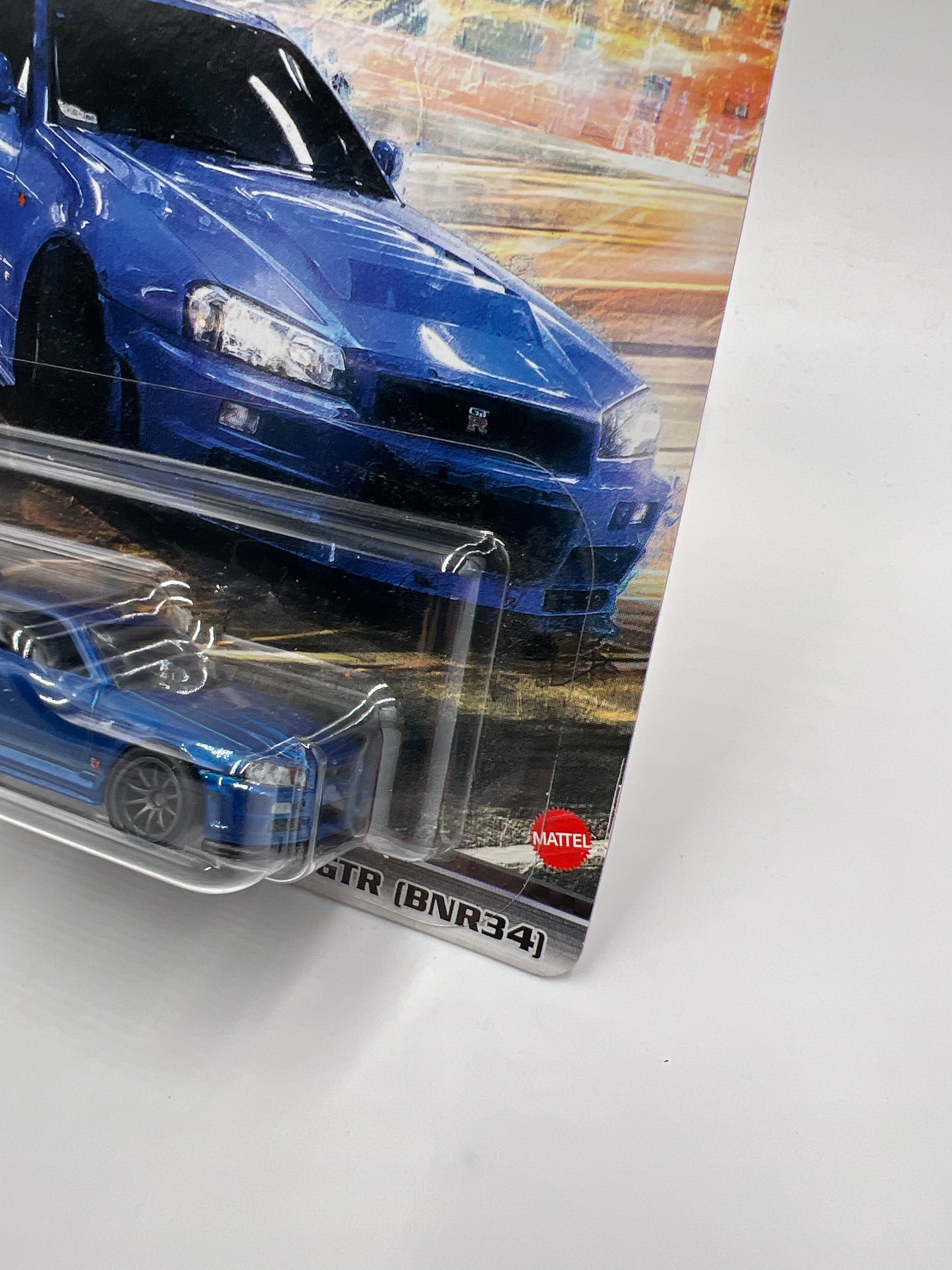 Hot Wheels Premium Fast & Furious Fast Superstars #1 Nissan Skyline GTR BNR34 Blue W/Protector