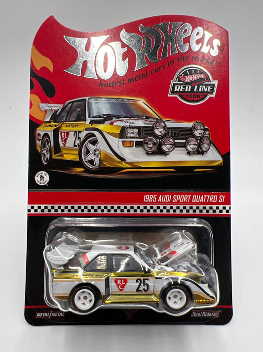 2025 Hot Wheels RLC 1985 Audi Sport Quattro S1 White/Gold W/Protector