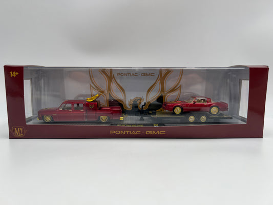 M2 Machines Auto Haulers R96 CHASE 1977 GMC Sierra 3500 & 1977 Pontiac Firebird Trans Am
