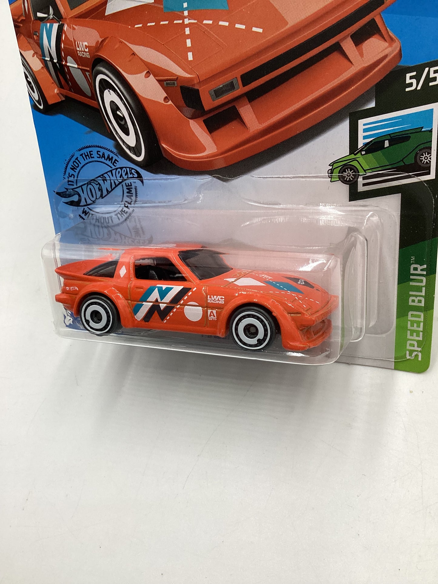 2020 Hot wheels Speed Blur #130 95 Mazda RX-7 Orange 86D