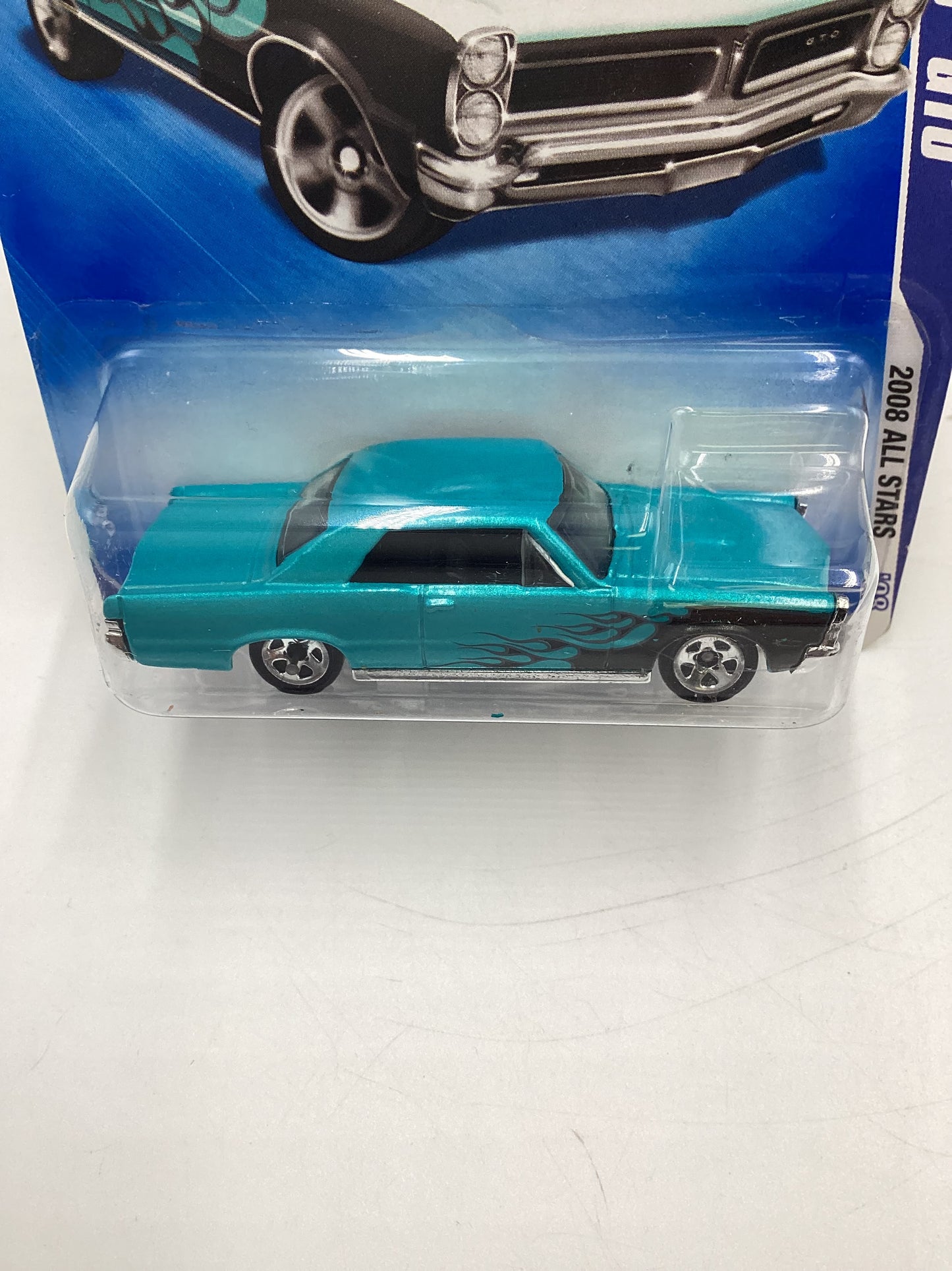 2008 Hot Wheels All Stars #70 1965 Pontiac GTO Blue