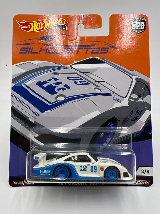 Hot Wheels Premium Silhouettes #3 78 Porsche 935-78 White/Blue 253A