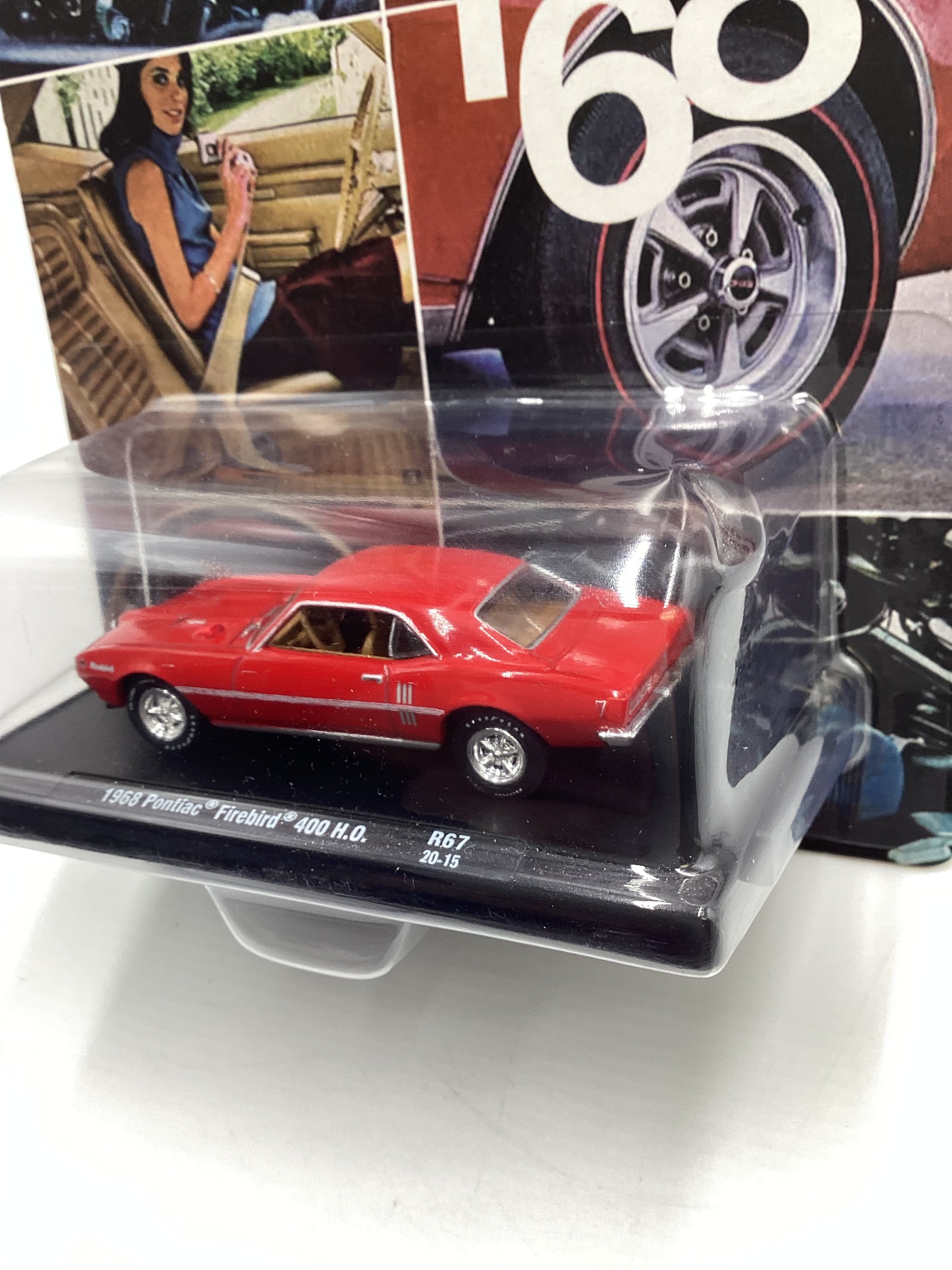 M2 Machines Auto Driver Pontiac 1968 Pontiac Firebird 400 H.O. Red