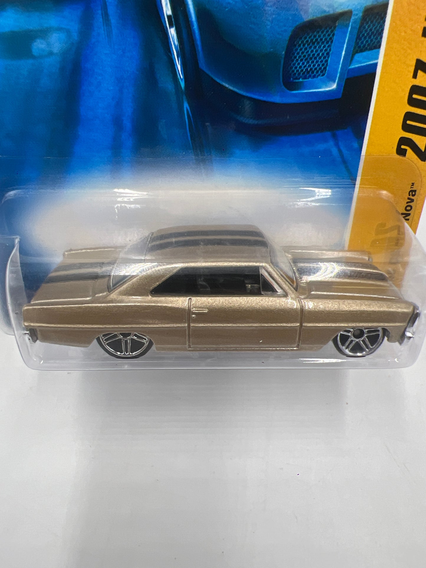 2007 Hot Wheels New Models #009 66 Chevy Nova Gold 14i