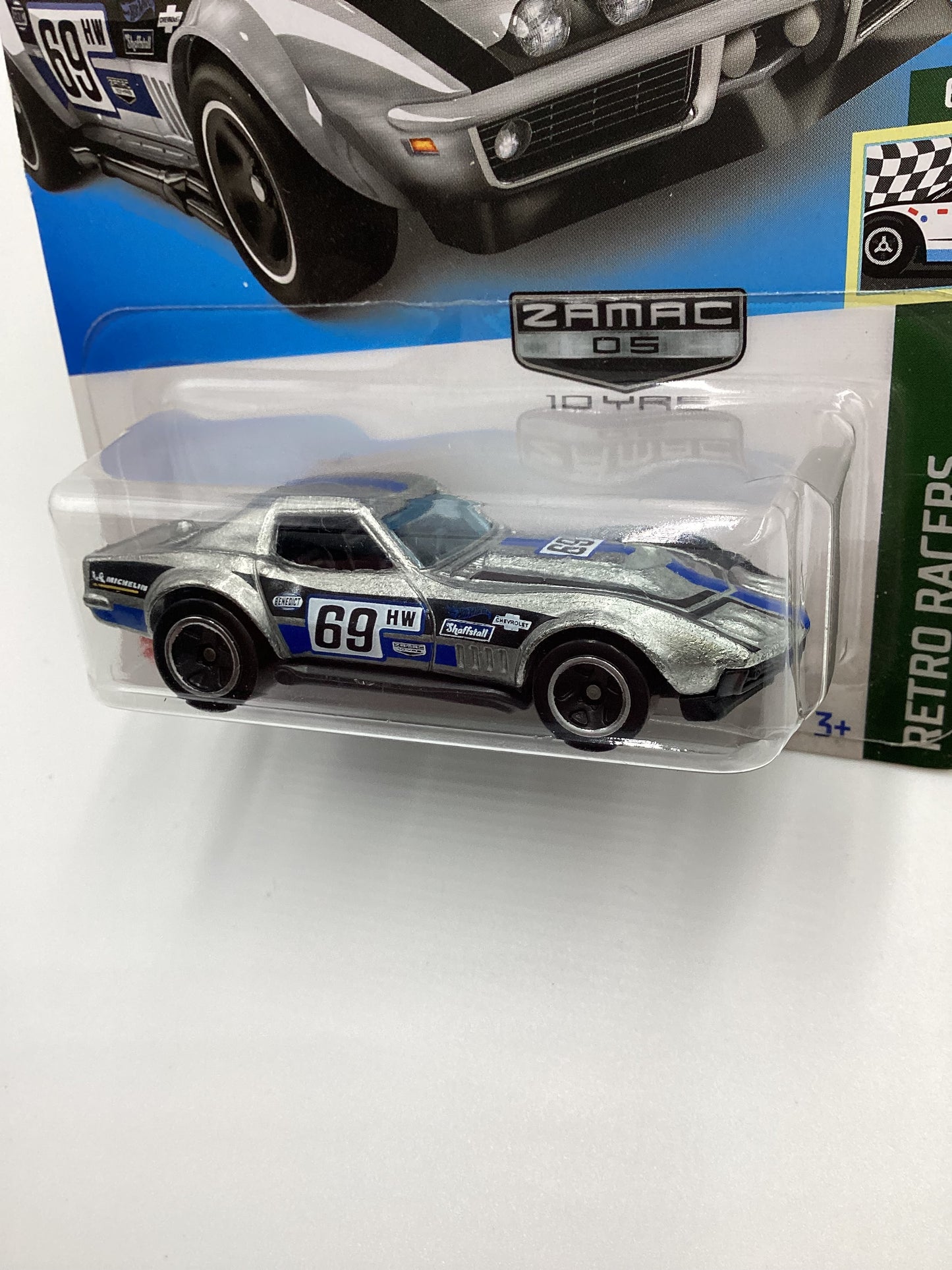2022 Hot Wheels Zamac 10 Years #79 69 Copo Corvette *Card Not Perfect*