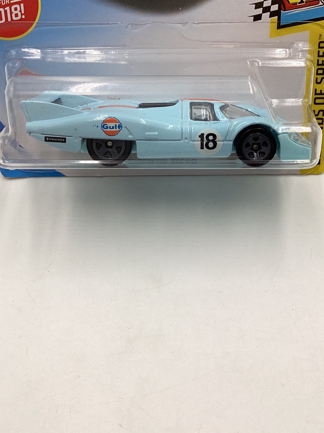 2018 Hot Wheels #124 Porsche 917 LH Gulf 101G