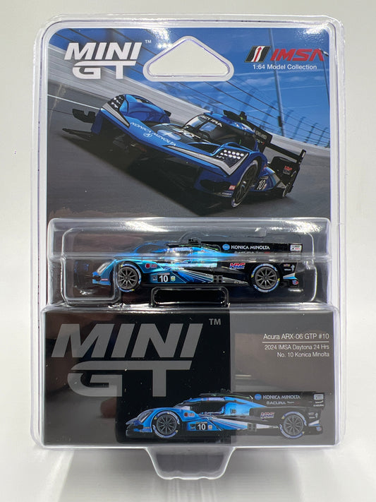 Mini GT #1062 Acura ARX-06 GTP #10 2024 IMSA Daytona 24 Hrs Konica Minolta
