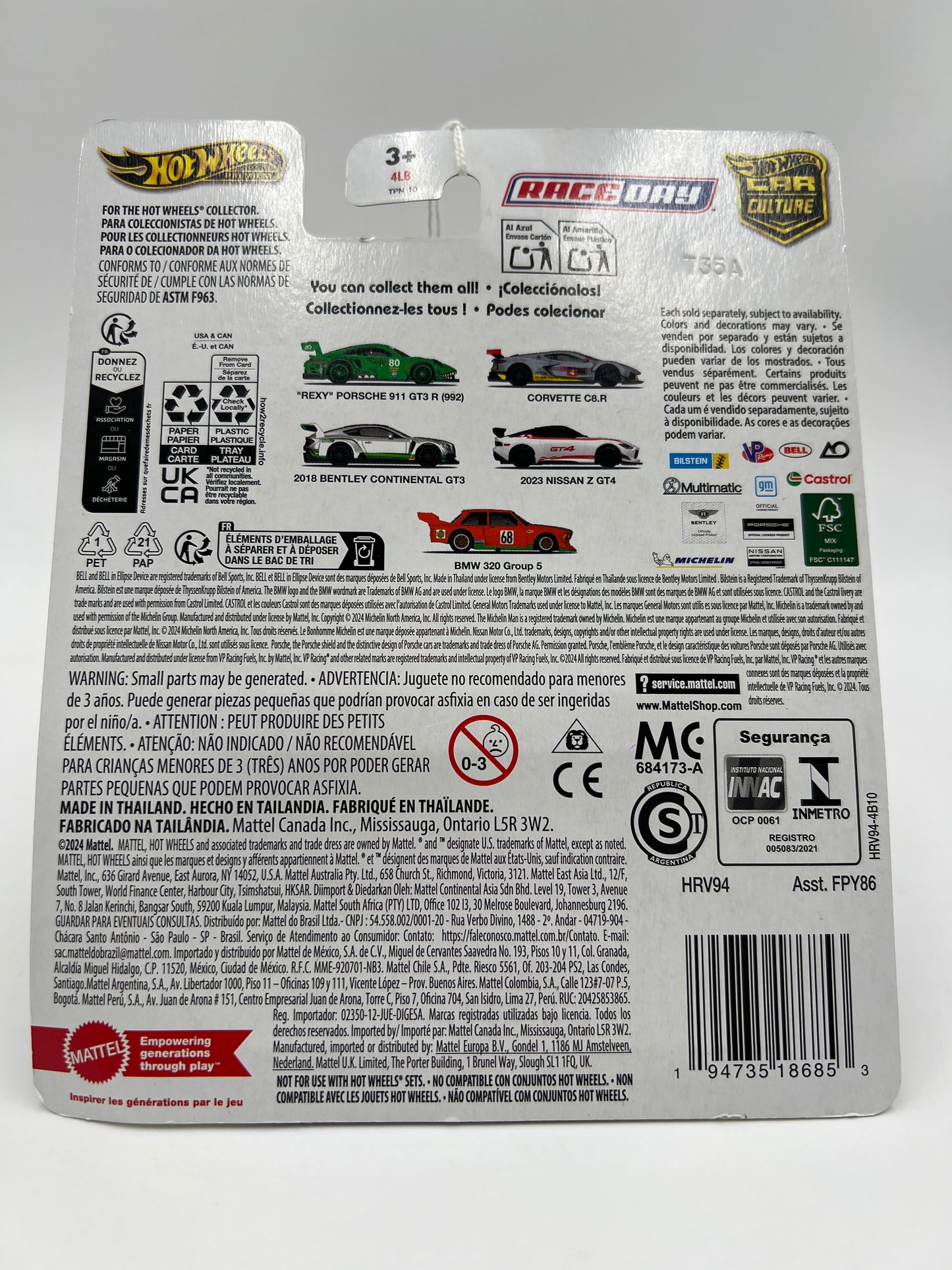 2024 HW Gold Label Premium Race Day #5 BMW 320 Group 5 Orange 244H