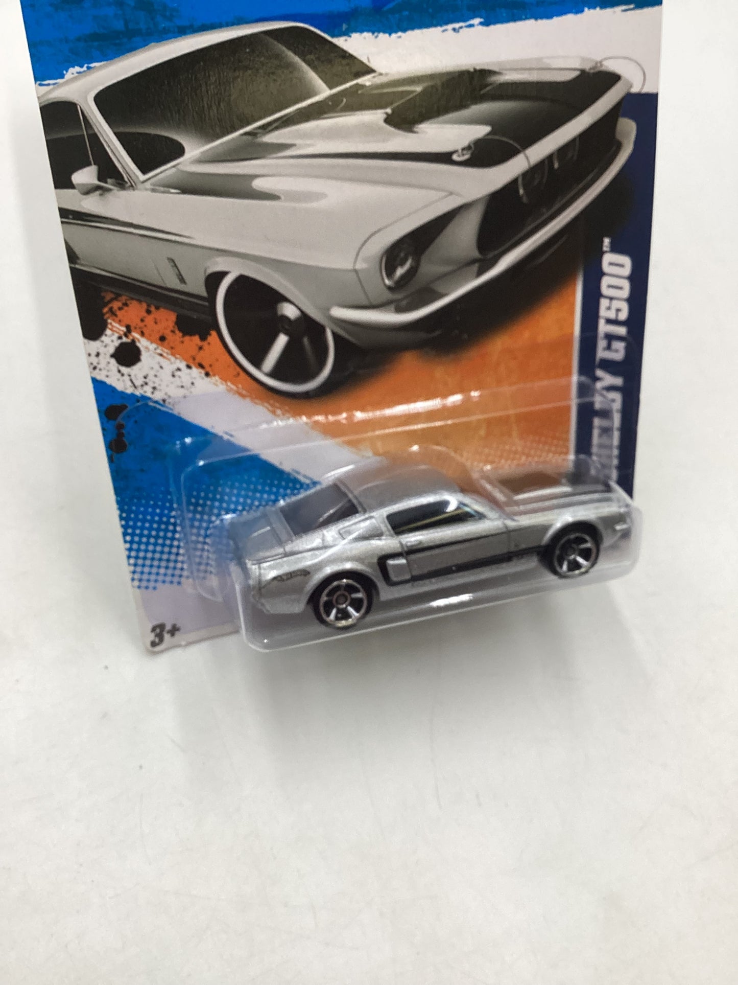 2011 Hot Wheels #101 67 Shelby GT 500 Silver Walmart Exclusive 237F