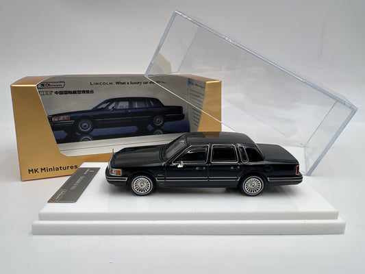 MK Miniatures 1/64 Scale Lincoln Town Car Black