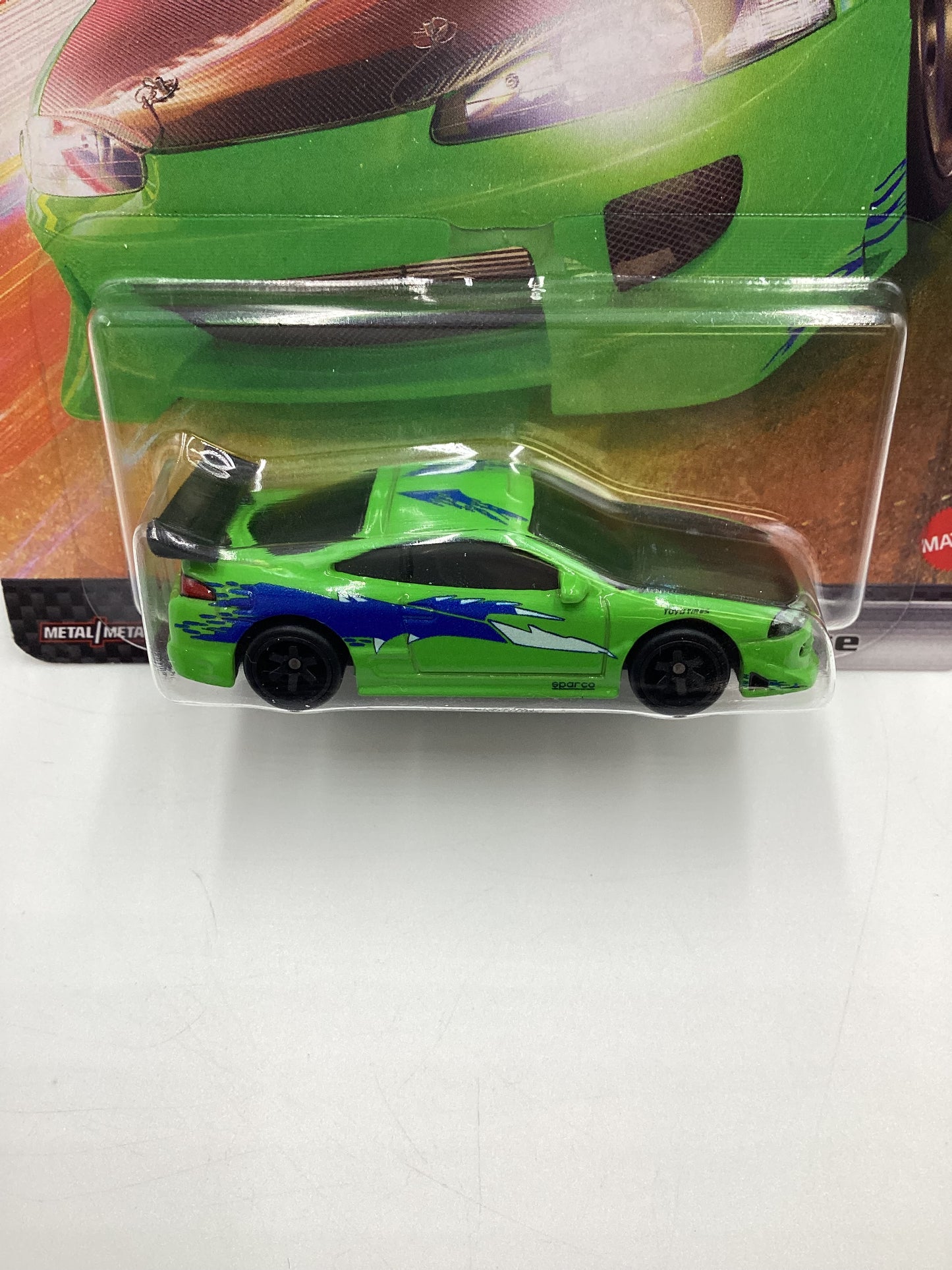 Hot wheels Premium Fast and Furious #1 95 Mitsubishi Eclipse Green with protector